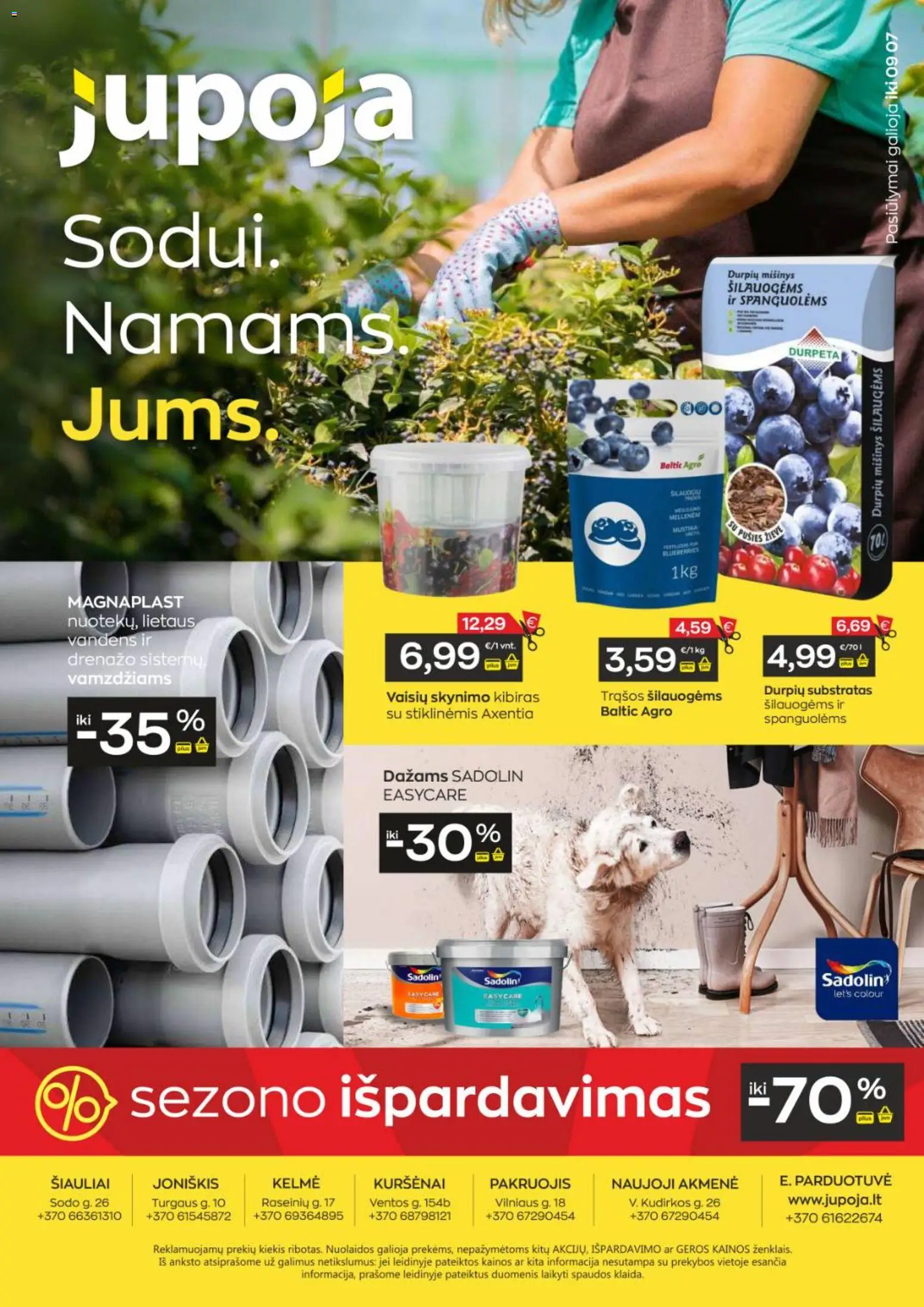 Jupoja akcijos nuo 2026.08.11 | Puslapis: 1 | Prekių: Kibiras
