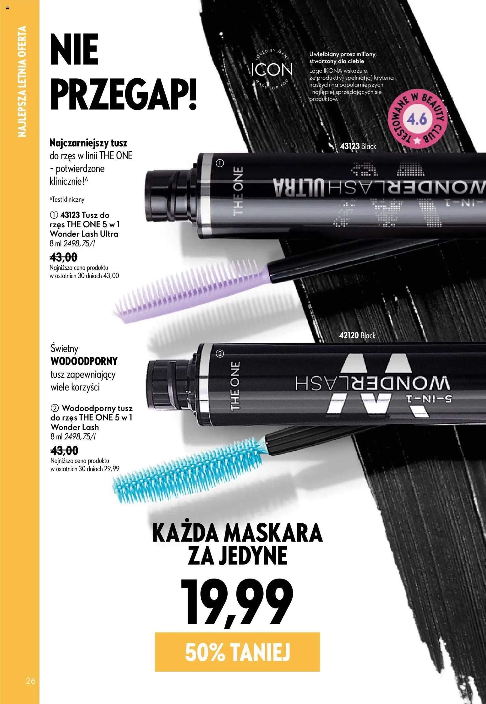 Oriflame Katalog 9 2026 od 17.06.2026 | Strona: 26 | Produkty: Maskara