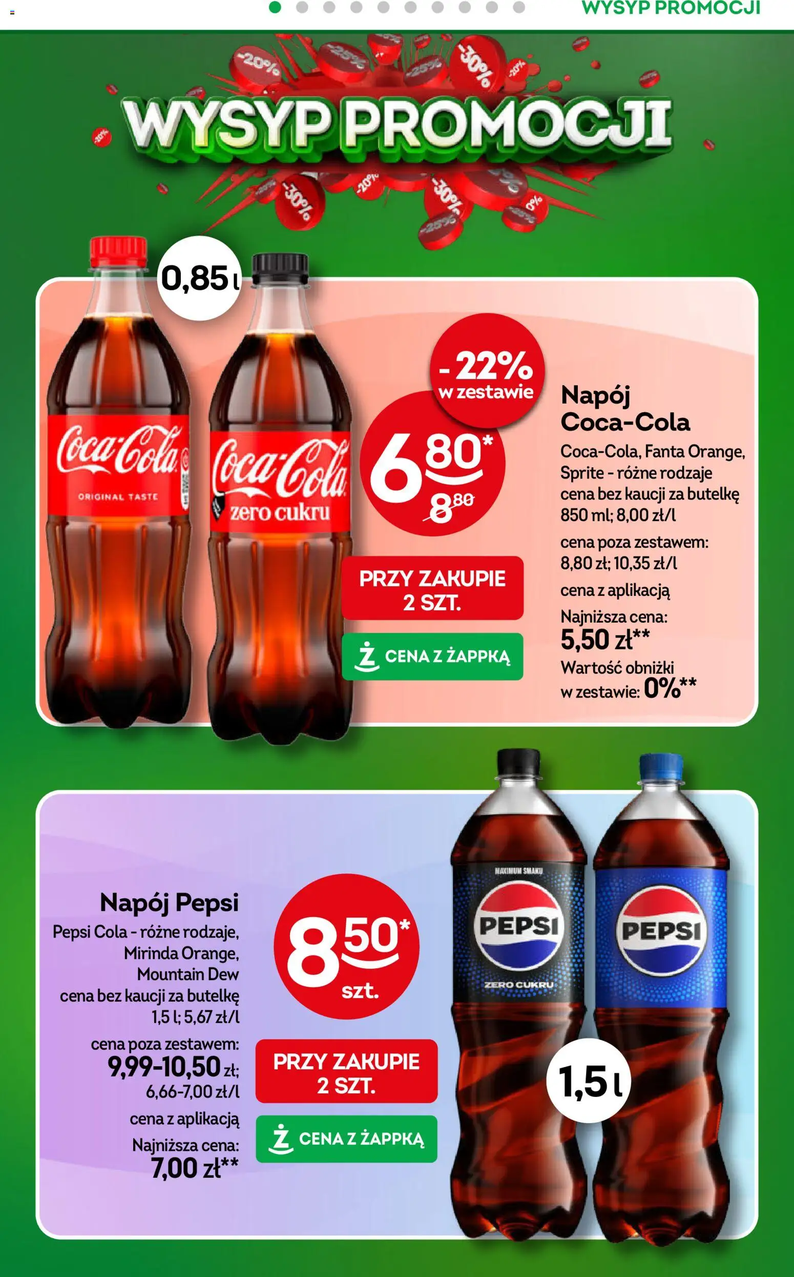 Żabka gazetka od 21.10.2026 | Strona: 20 | Produkty: Pepsi, Sprite, Fanta, Pepsi mirinda