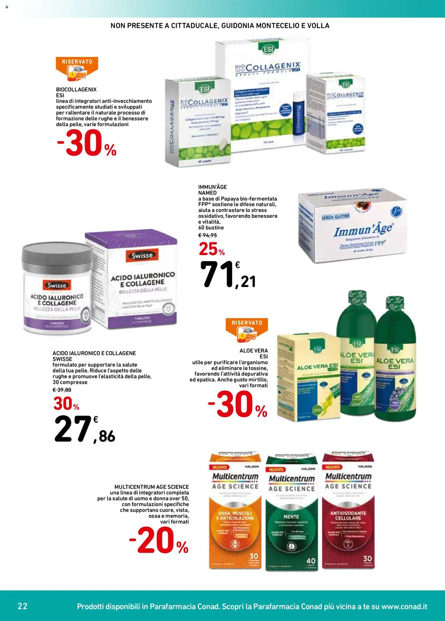 Volantino Spazio Conad del 18/09/2026 | Pagina: 22 | Prodotti: Cellulare, Tè, Aloe vera