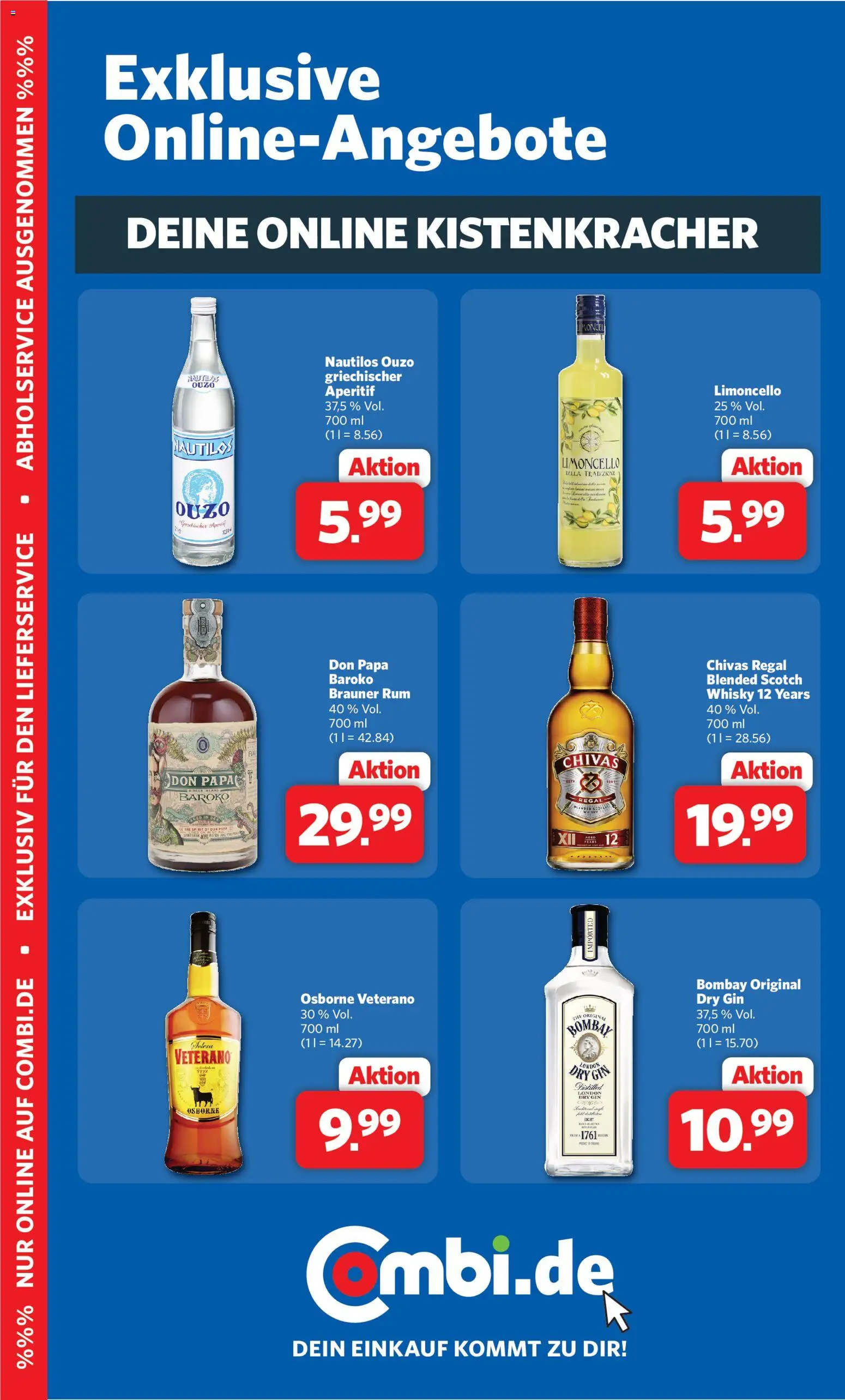 Combi Lieblingsdrinks – gültig ab 11.05.2026 | Seite: 2 | Produkte: Whisky, Ouzo, Osborne, Gin