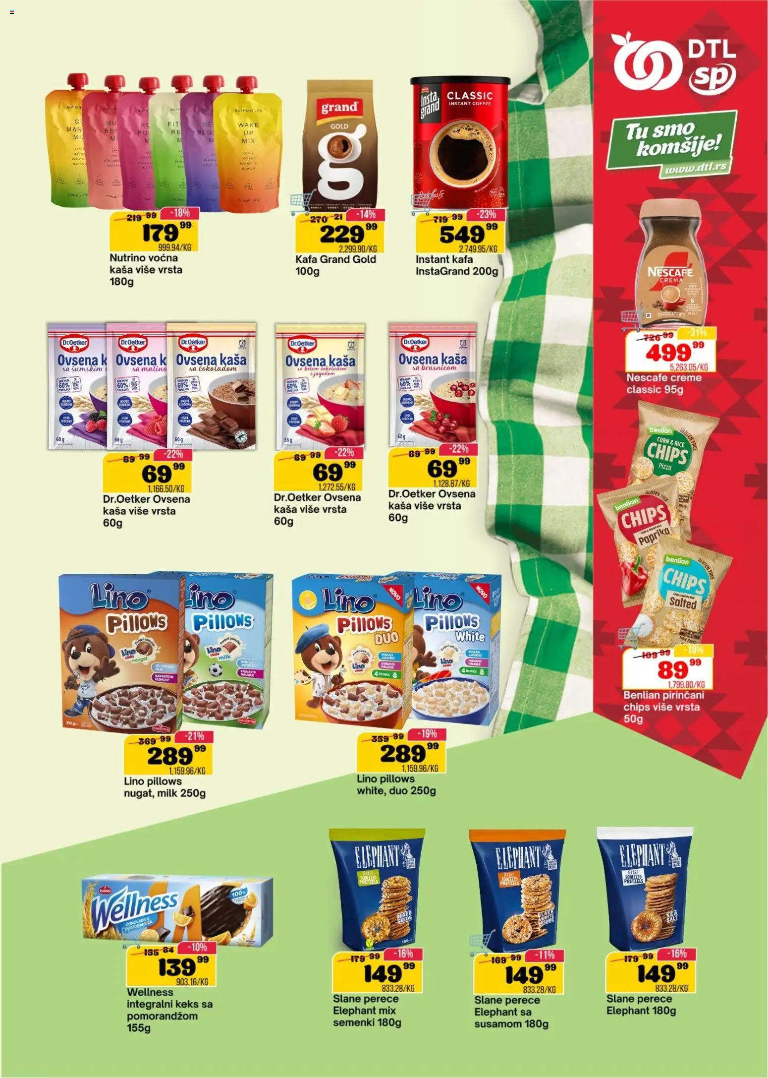 Senta Promet katalog - važi od 17.06.2026 | Strana: 5 | Proizvode: Keks, Ovsena kaša, Instant kafa, Paprika