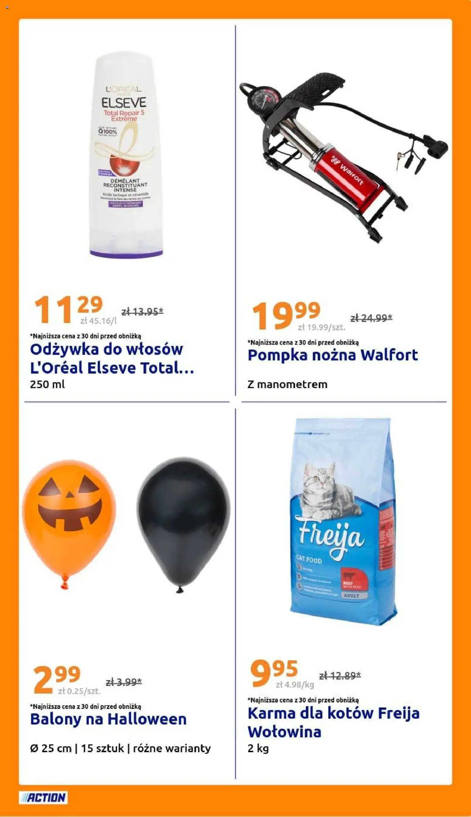 Action gazetka od 28.10.2026 | Strona: 25 | Produkty: Karma dla kotów, Odżywka, Odżywka do włosów, Wołowina