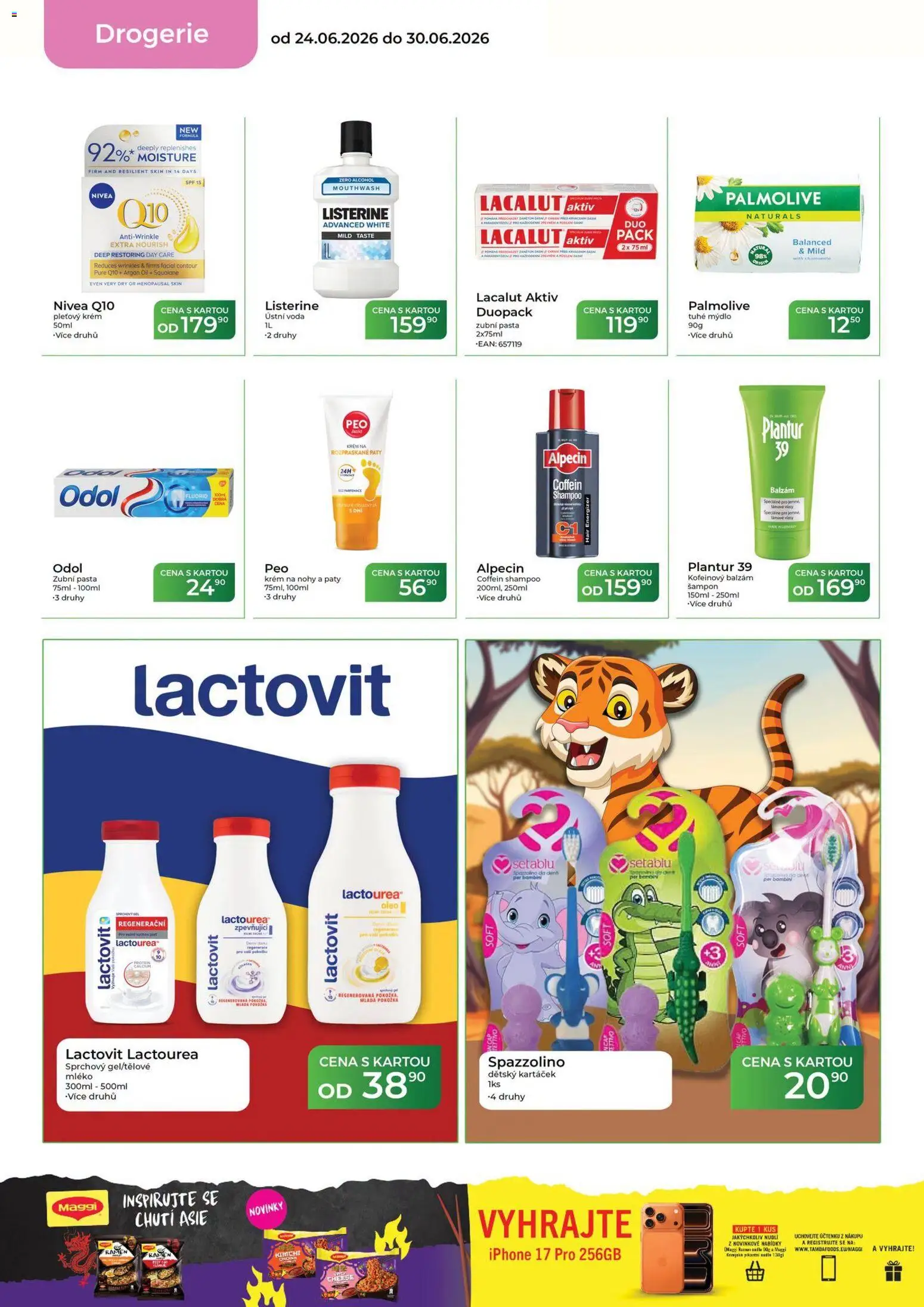 Tamda Foods leták od 24.06.2026 | Strana: 54 | Produkty: Ústní voda, Krém, Plantur 39, Lactovit
