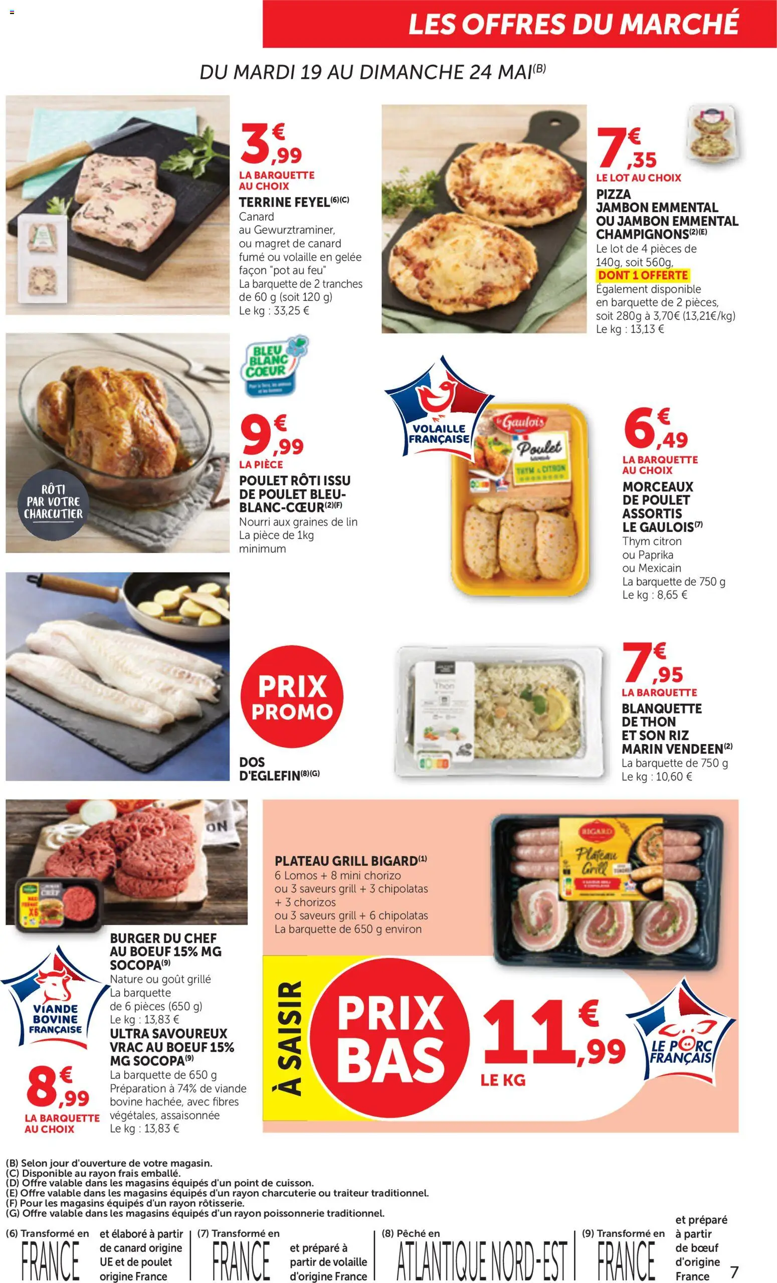 {H1} | Page: 7 | Produits: Magret de canard, Plateau, Thon, Riz