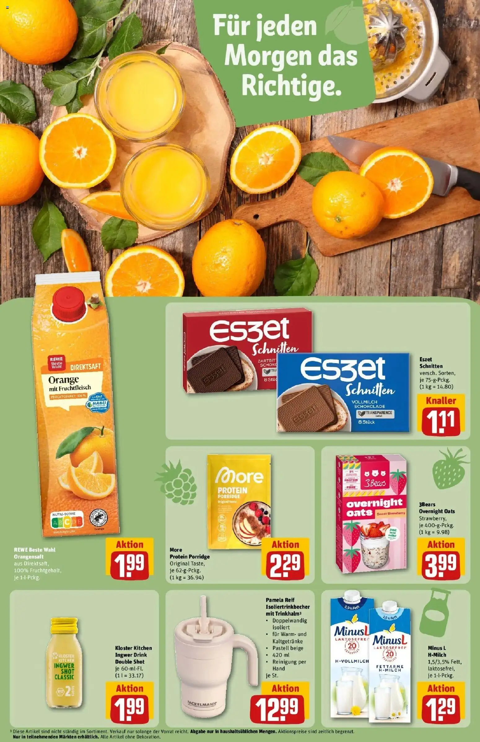 Rewe Prospekt Bonn / Beuel – gültig ab 27.07.2026 | Seite: 21 | Produkte: Schokolade, Orangensaft