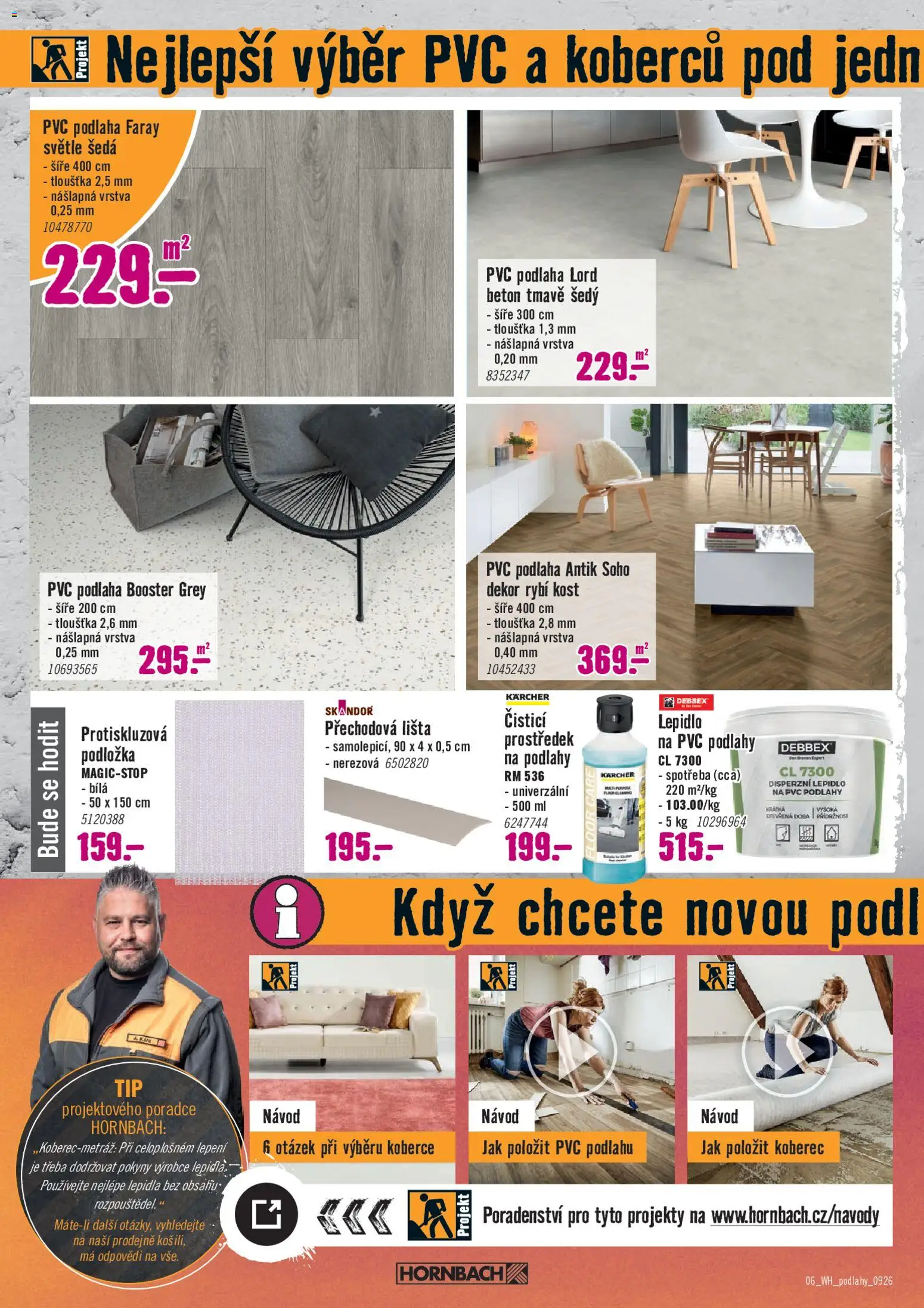 HORNBACH leták - Podlahy od 02.09.2026 | Strana: 6 | Produkty: Kärcher, Koberce, Koberec