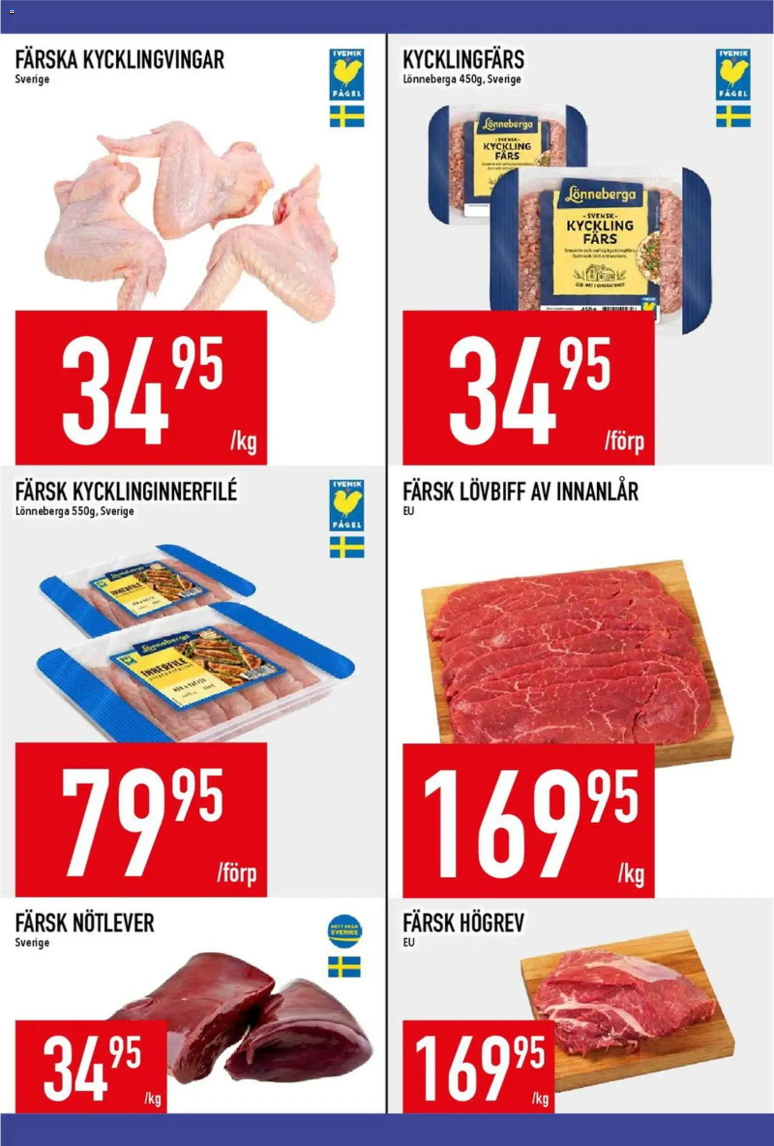 Matdax reklamblad aktuell från 19/10/2026 | Sida: 10 | Produkter: Lövbiff, Kyckling, Kycklingvingar