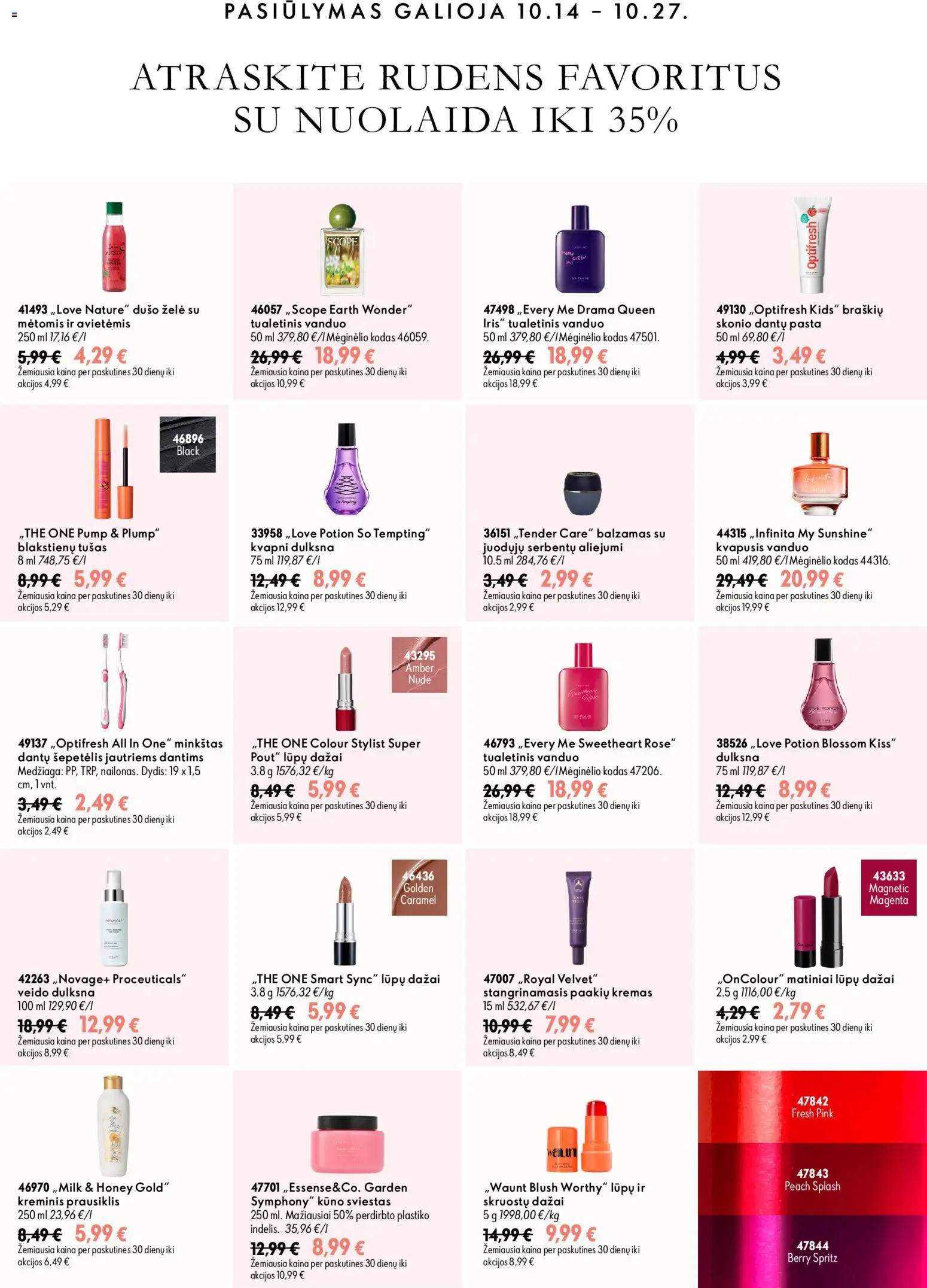 Oriflame akcijos nuo 2026.10.07 | Puslapis: 7 | Prekių: Kvapusis vanduo, Tualetinis vanduo, Šepetėlis, Dušo želė