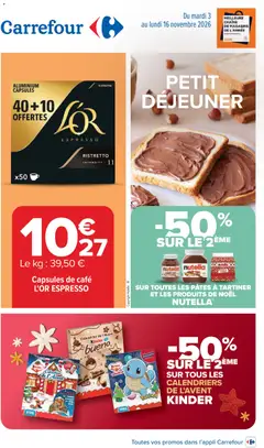 Carrefour - Prévisualisation de Carrefour Petit déjeuner valide à partir de 03/11/2026