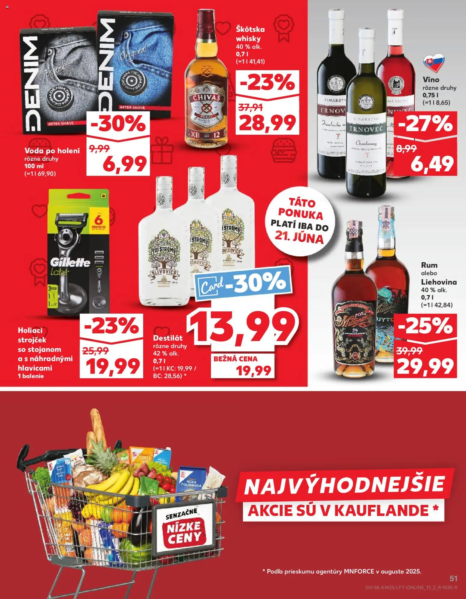 Kaufland SK akciós ujság - amely érvényes a következő dátumtól: 18.06.2026 | Oldal: 51 | Termékek: Whisky, Só