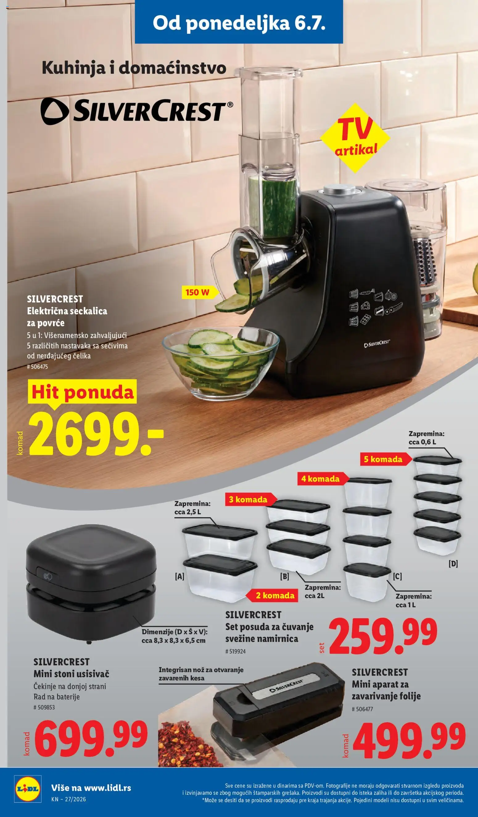 Lidl katalog - važi od 02.07.2026 | Strana: 80 | Proizvode: Usisivač, Silvercrest, Nož, Kuhinja