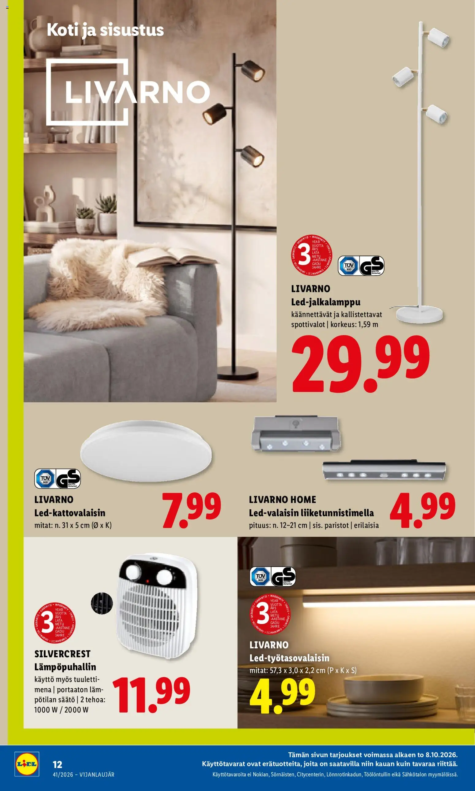 Lidl tarjoukset – voimassa 08/10/2026 alkaen | Sivu: 18