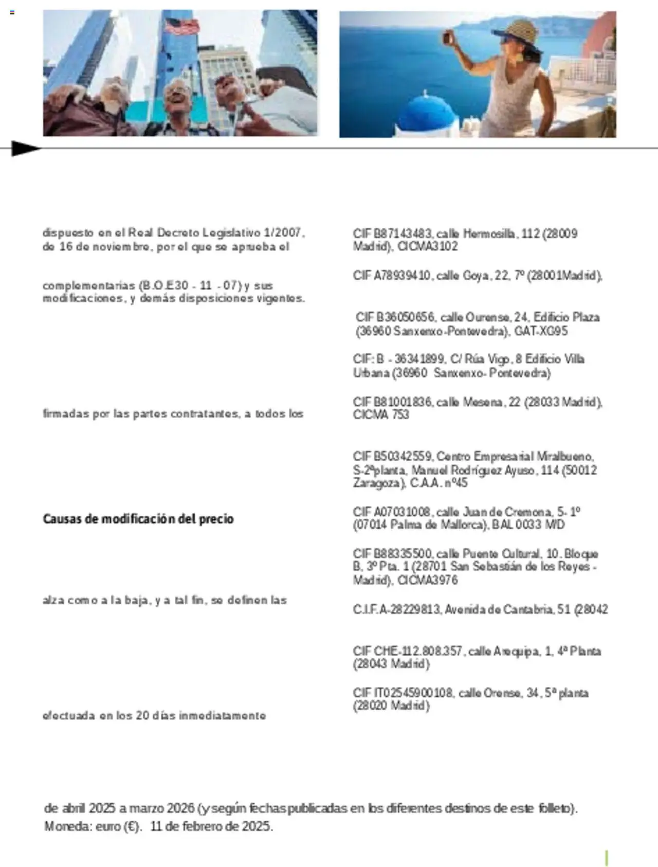 Viajes El Corte Inglés Rutas Culturales de la Comunidad de Madrid │ válido desde el 01/04/2025 | Página: 309