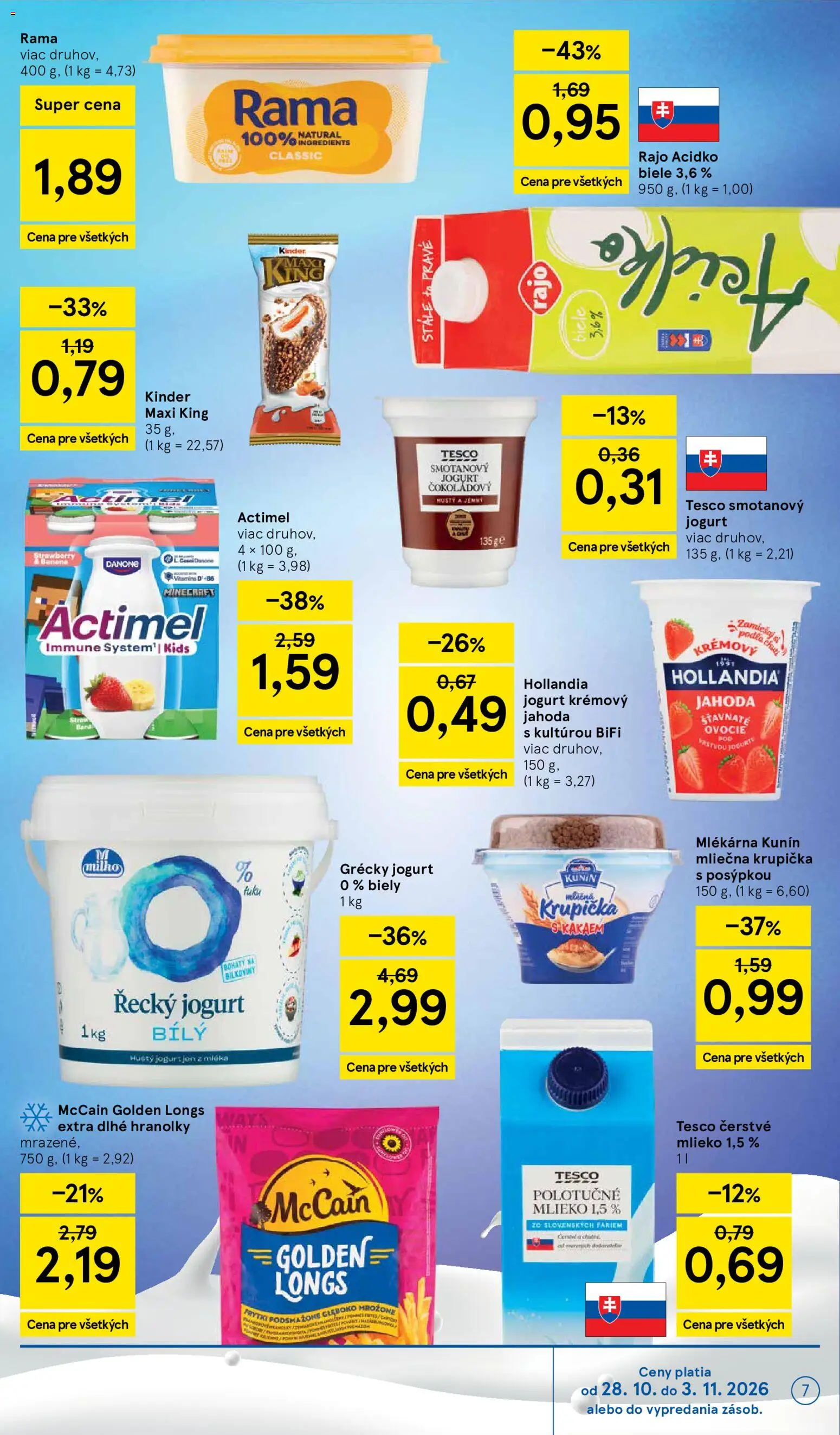 Nové Tesco akcie – leták je platný od 28.10.2026 | Strana: 7