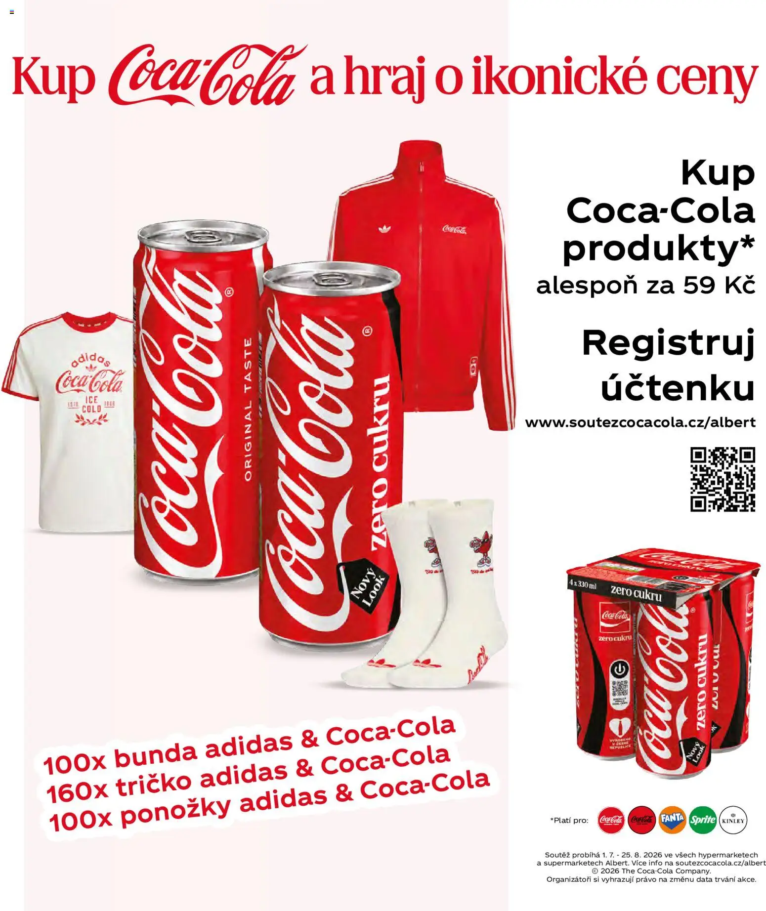 Albert magazín od 01.07.2026 | Strana: 83 | Produkty: Tričko, Bunda, Ponožky, Coca cola