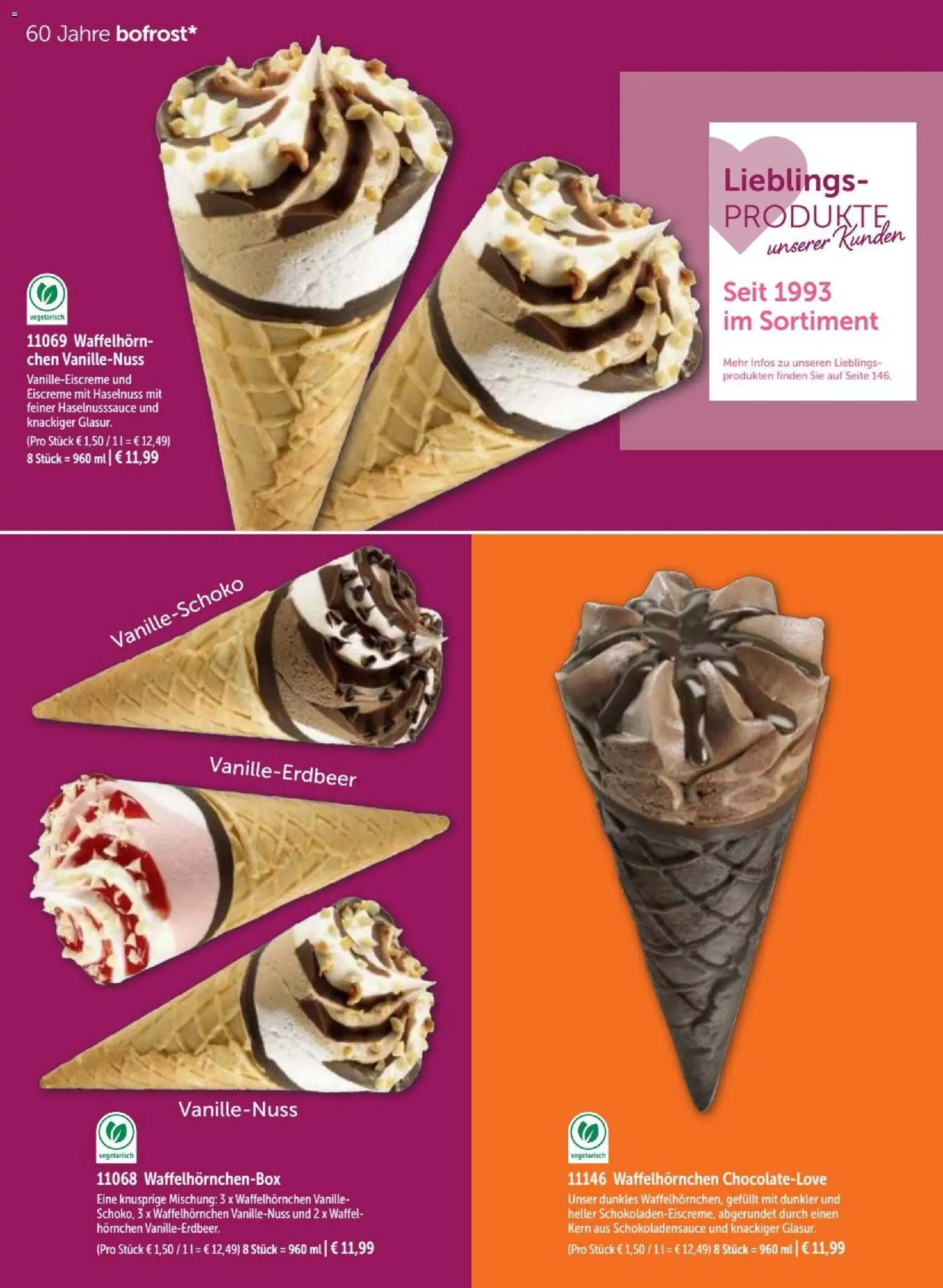 Bofrost Katalog – gültig ab 07.09.2026 | Seite: 24 | Produkte: Eiscreme, Vanille