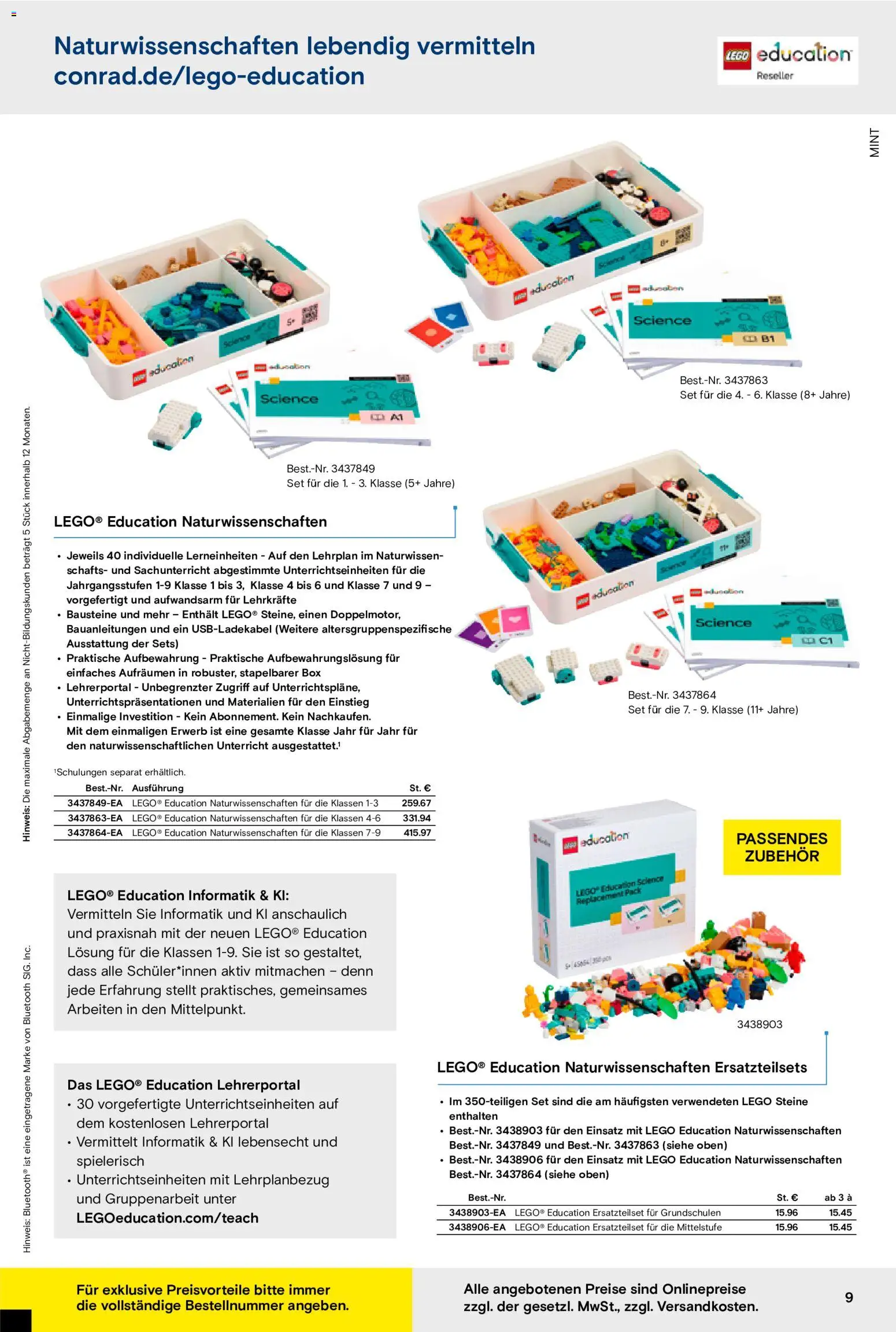 Conrad Education Katalog – gültig ab 07.09.2026 | Seite: 9 | Produkte: Box