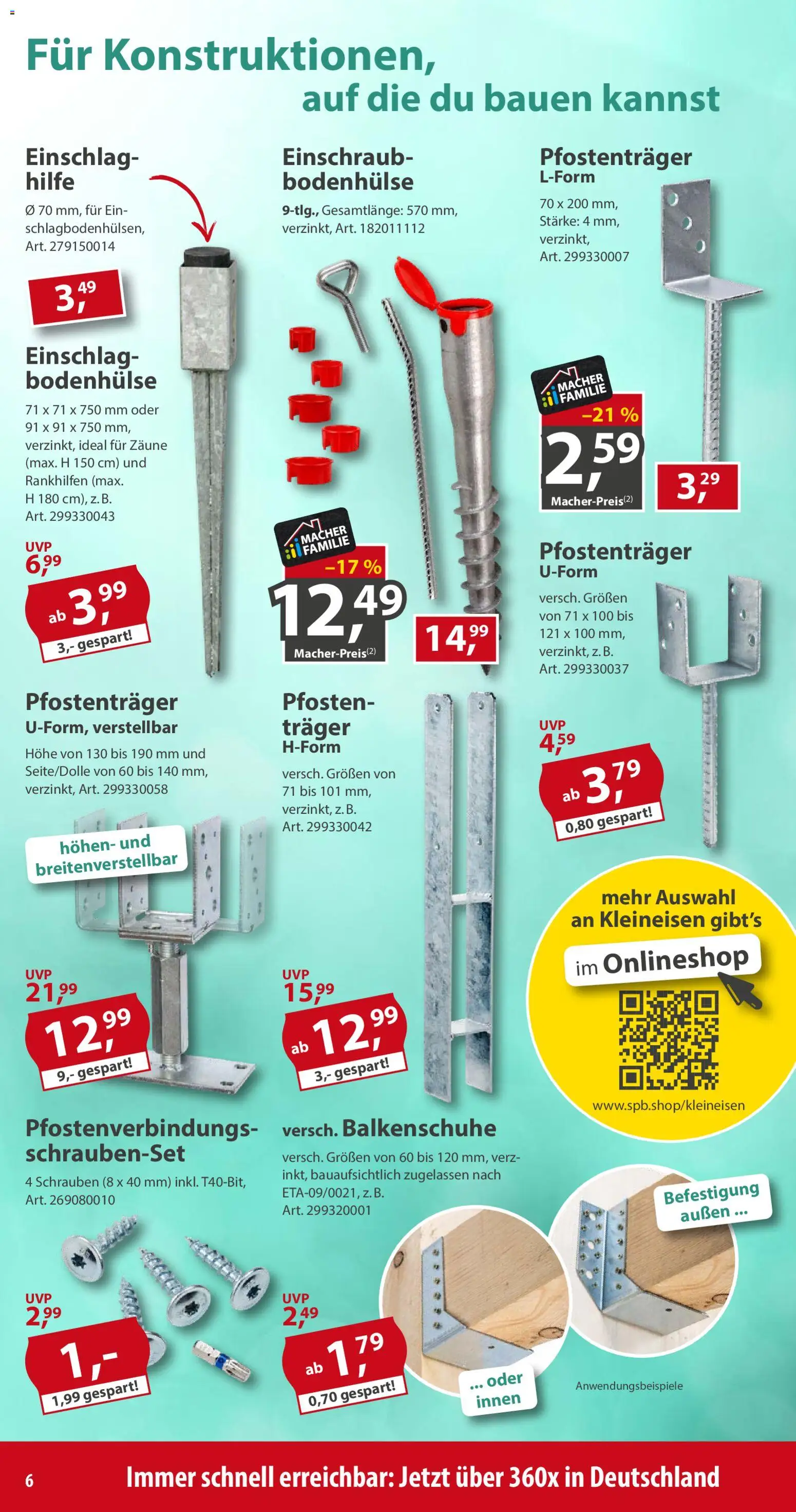 Sonderpreis Baumarkt Prospekt – gültig ab 15.08.2026 | Seite: 6