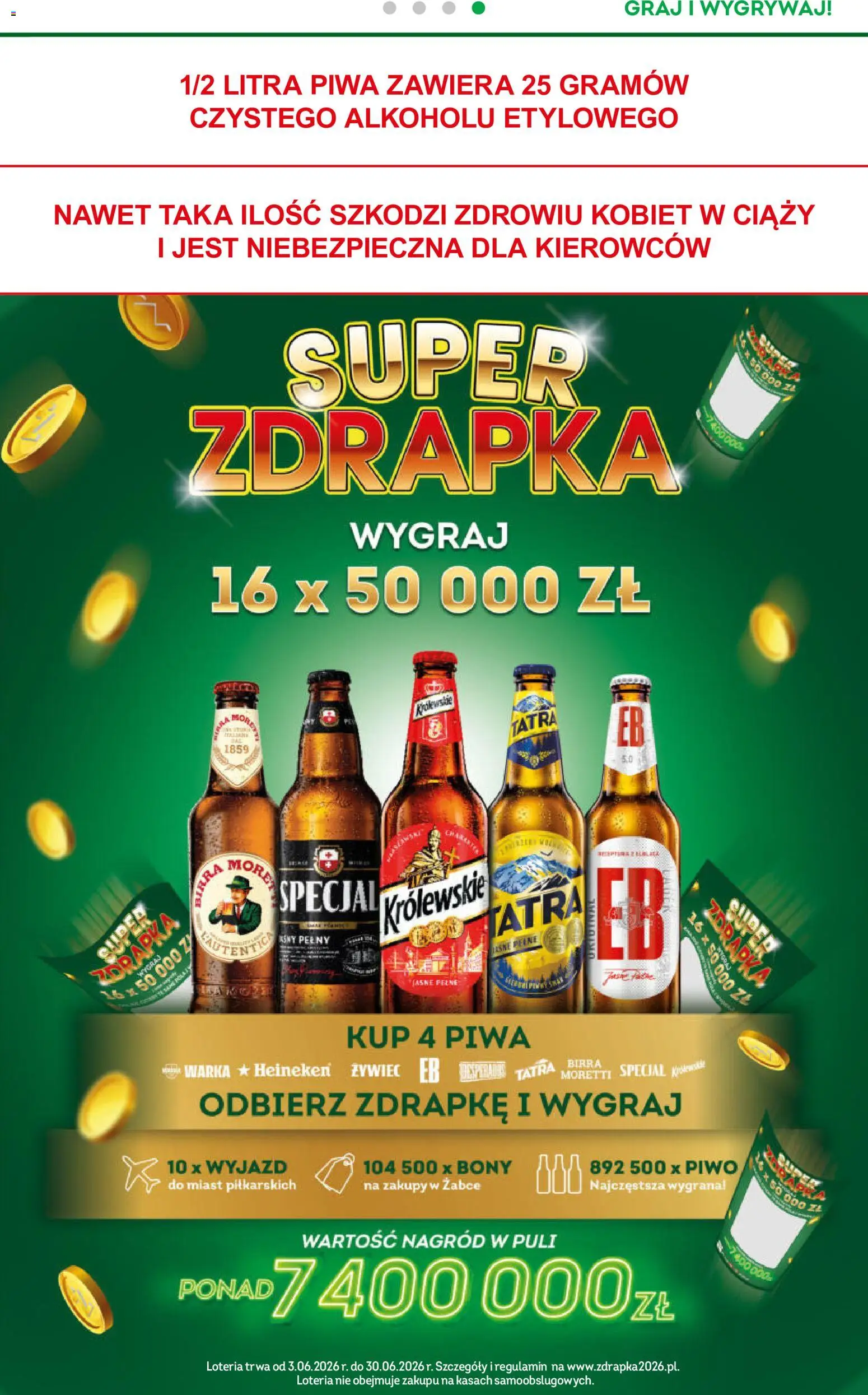 Żabka gazetka od 17.06.2026 | Strona: 25 | Produkty: Warka, Piwo, Heineken
