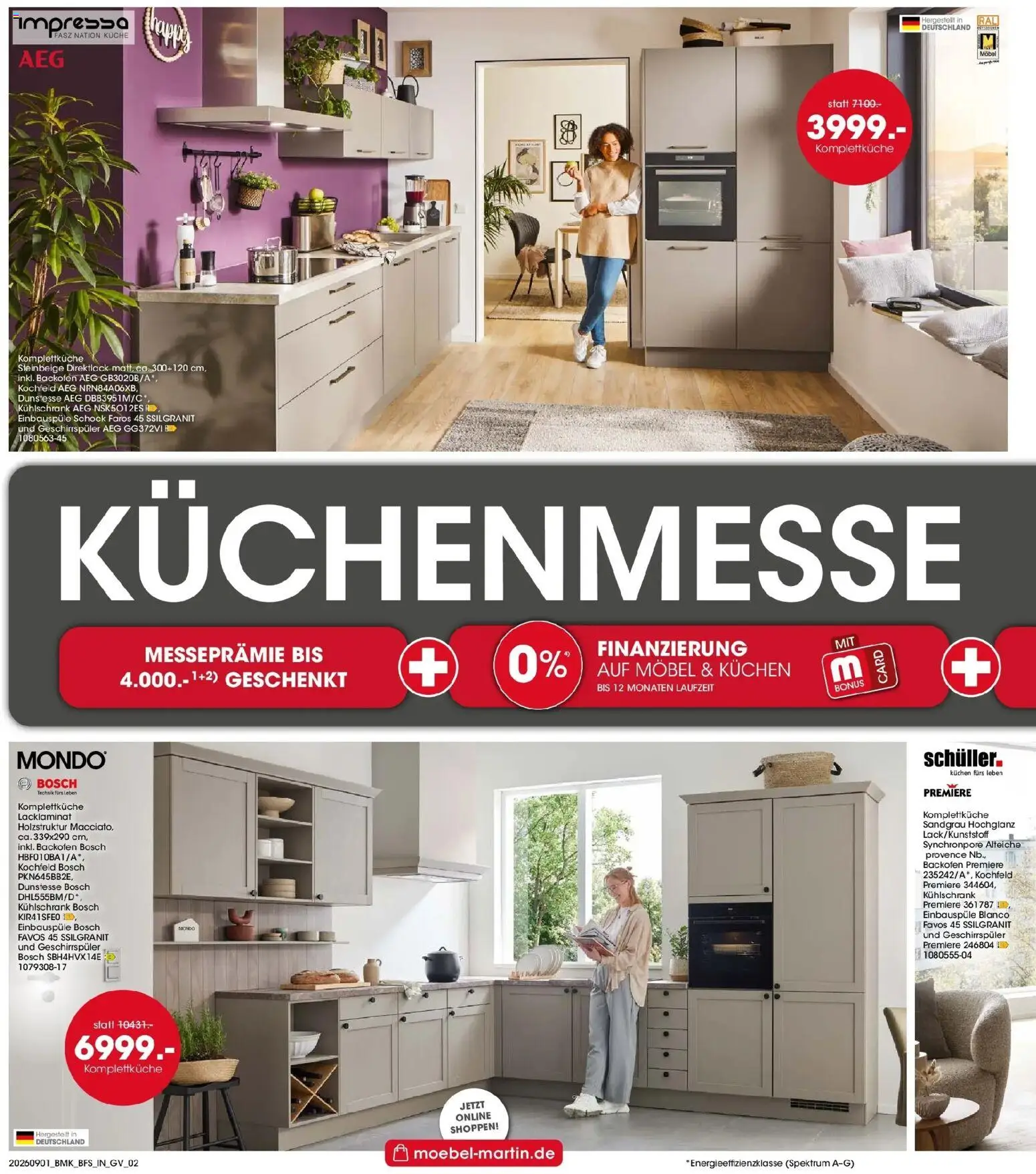 Möbel Martin Aktueller Prospekt (ab 01.09.2026) zum Blättern | Seite: 2 | Produkte: Geschirrspüler, Küche, Kühlschrank, Kuchen