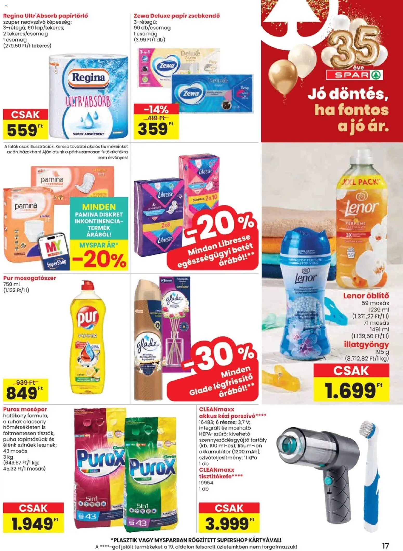 Spar akciós ujság - amely érvényes a következő dátumtól: 25.06.2026 | Oldal: 17