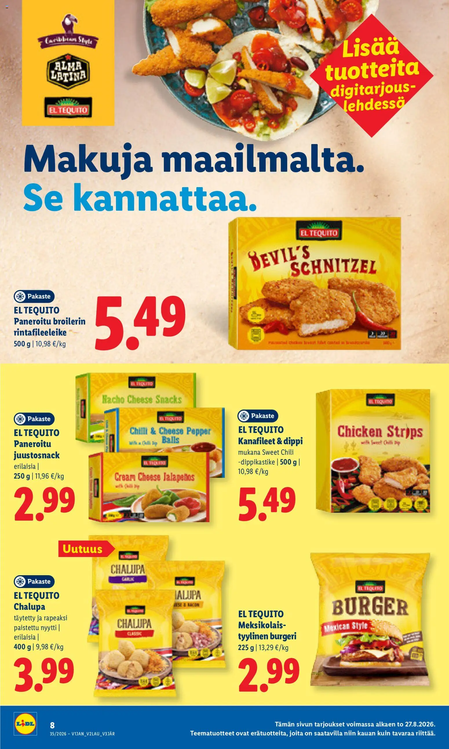 Lidl tarjoukset - Helsinki – voimassa 27/08/2026 alkaen | Sivu: 8