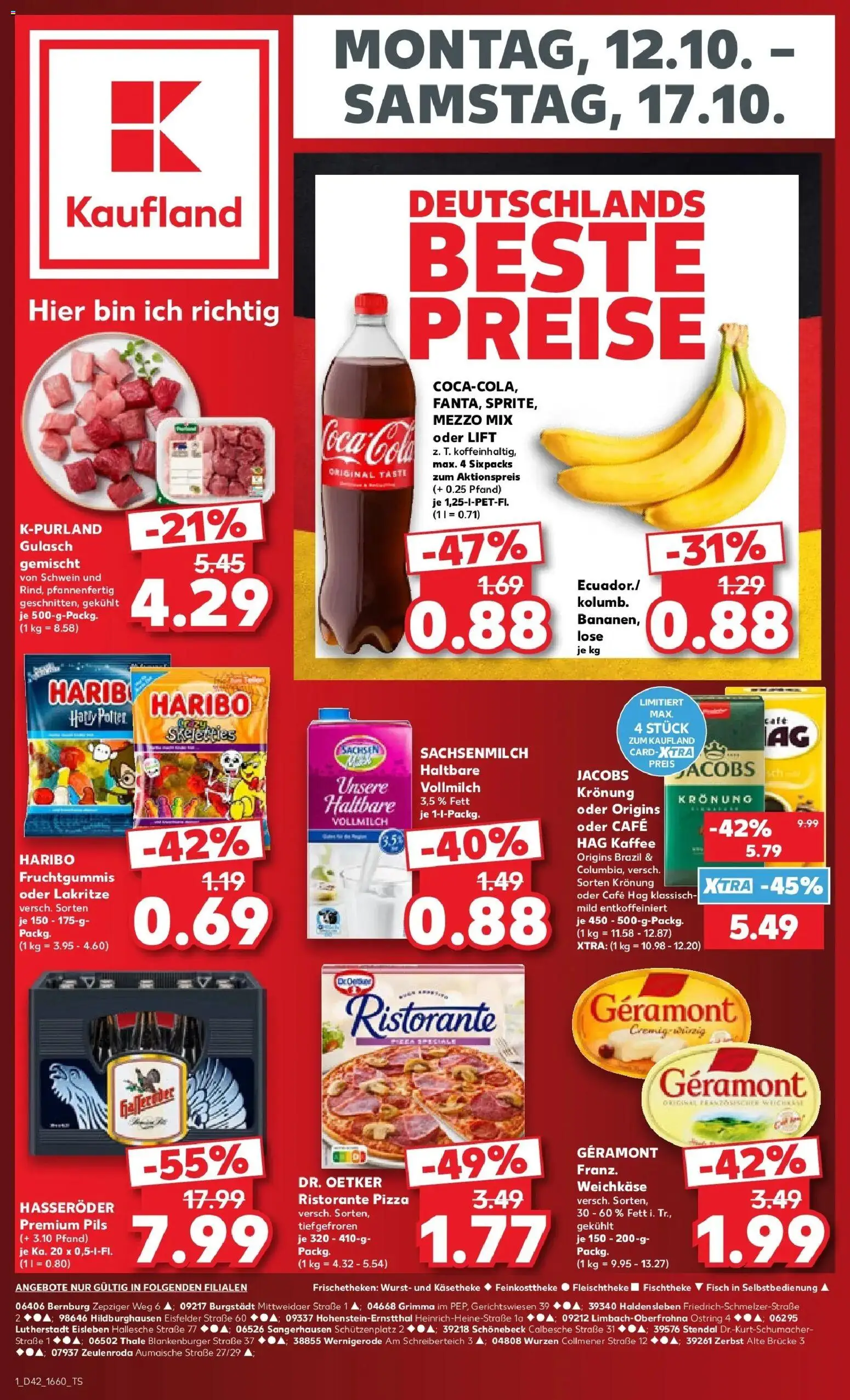 Prospekt Kaufland ab 12.10.2026 » Angebote Online zum Blättern | Seite: 5 | Produkte: Geramont, Kaffee, Fisch, Hasseröder
