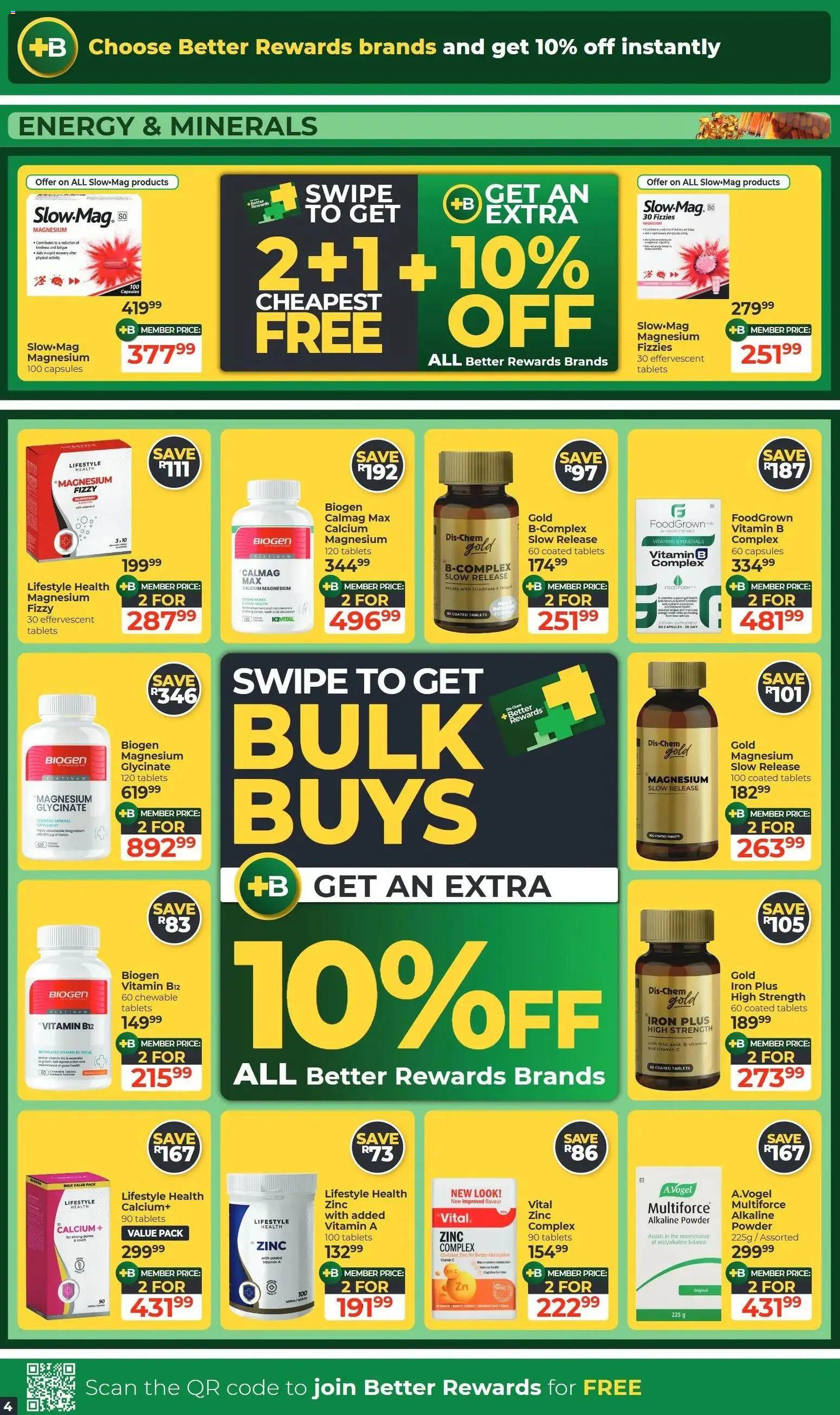 New Dis-Chem catalogue – valid from 20/10/2026 | Page: 4 | Products: Iron, Vitamins, Powder