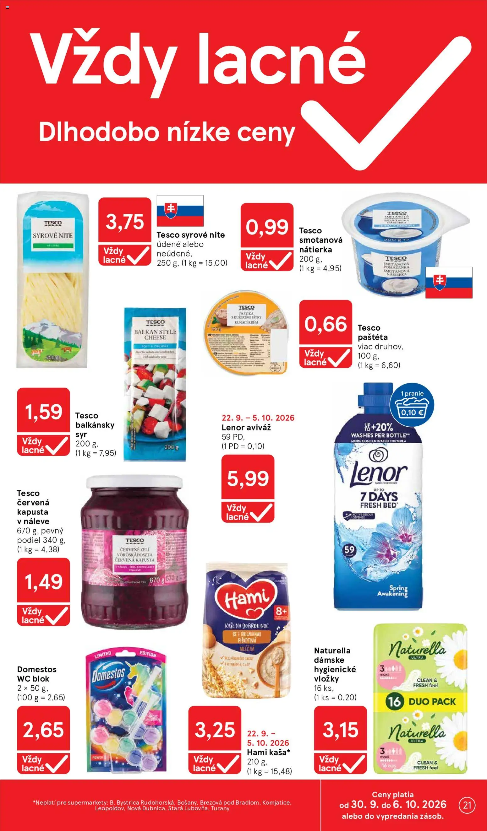 Nové Tesco akcie – leták je platný od 30.09.2026 | Strana: 21