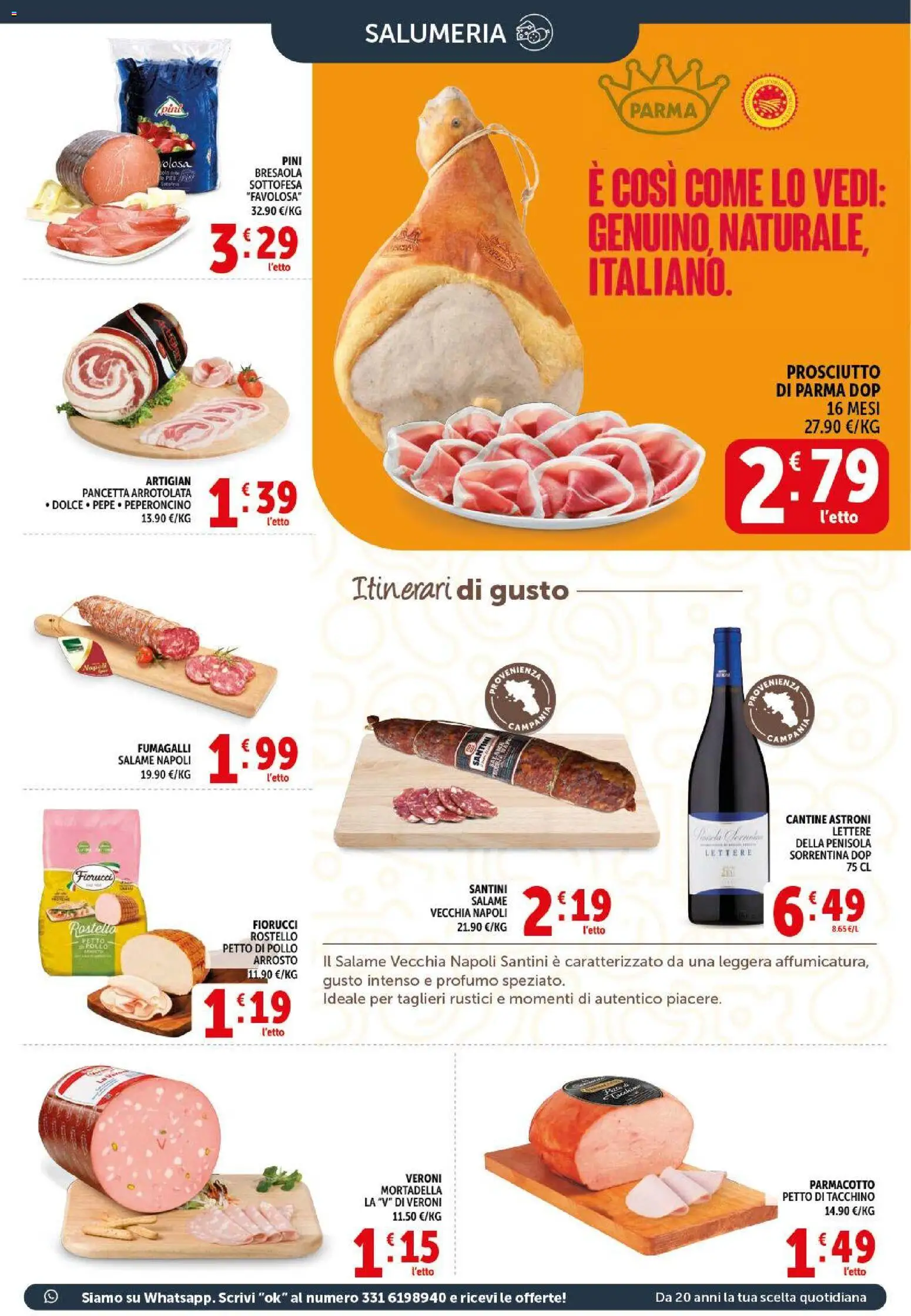 Volantino Decò del 29.05.2026 | Pagina: 5 | Prodotti: Prosciutto di Parma, Salame, Tacchino, Rustici