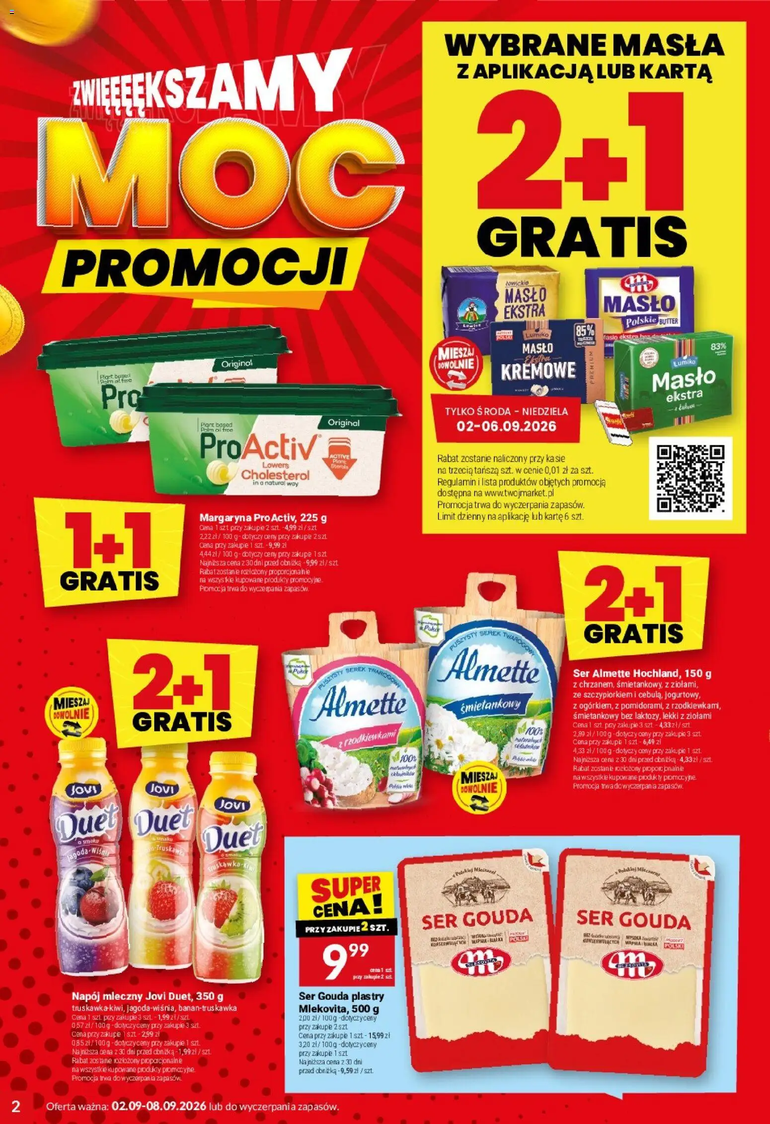 Twój Market gazetka od 02.09.2026 | Strona: 2 | Produkty: Karta, Serek, Almette, Ser