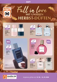 Müller Parfümerie-Highlights ab 12.10.2026 gültig