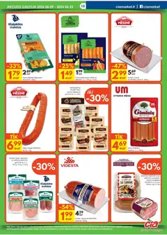 ČIA MARKET leidinys galioja nuo 09.06.2026 | Puslapis: 10 | Prekių: Sardelės, Vištienos, Kiaulienos, Dešra