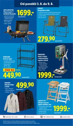 Náhled letáku PARKSIDE Kovový regál, Kovový regál, na terasu, balkón nebo do obytného prostoru, nosnost každé police: 3 kg, 58 x 27 x 90 cm od 06.08.2026 | Strana: 45