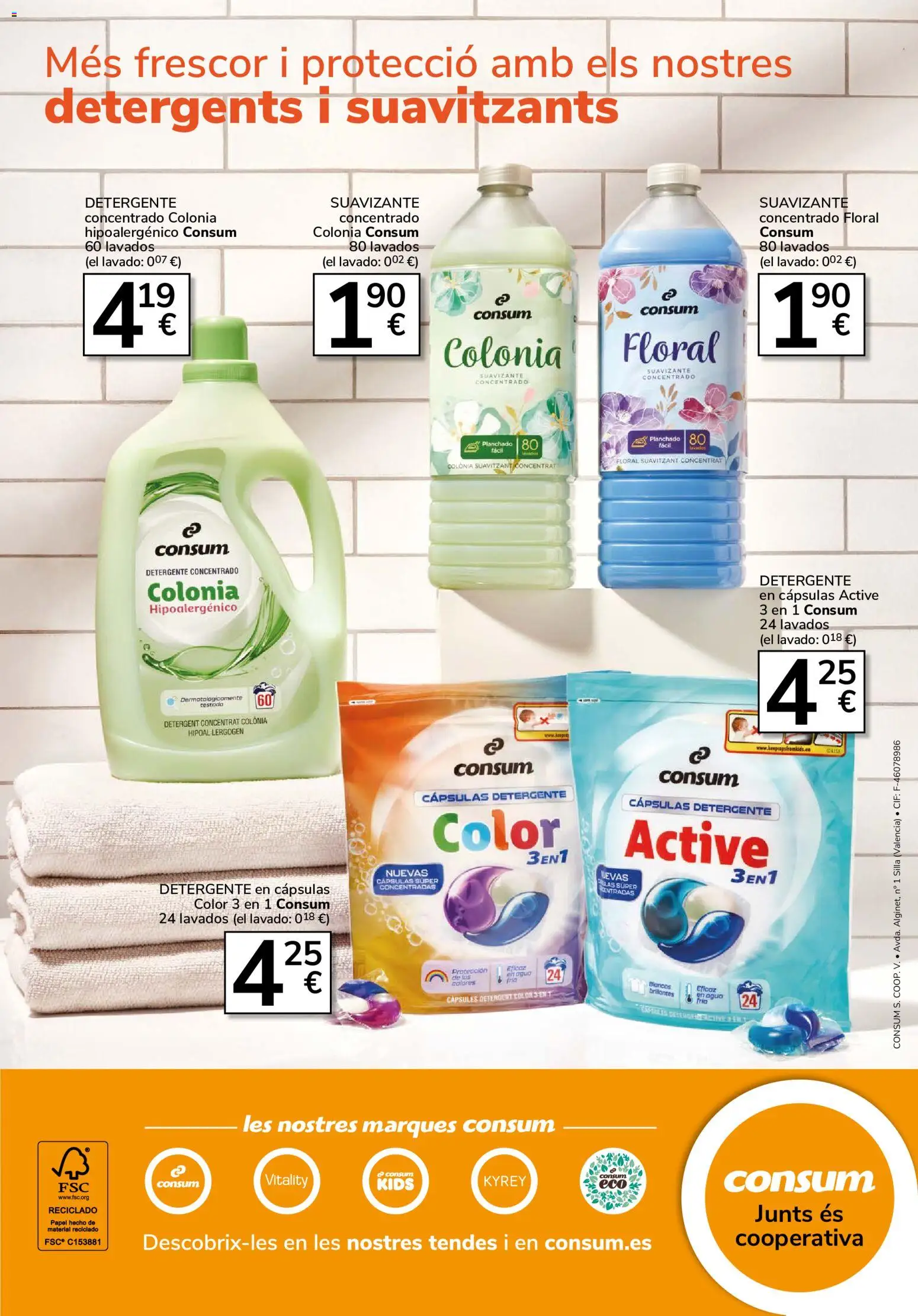 Consum folleto │ válido desde el 27/08/2026 | Página: 24 | Productos: Cápsulas, Colonia, Agua, Silla