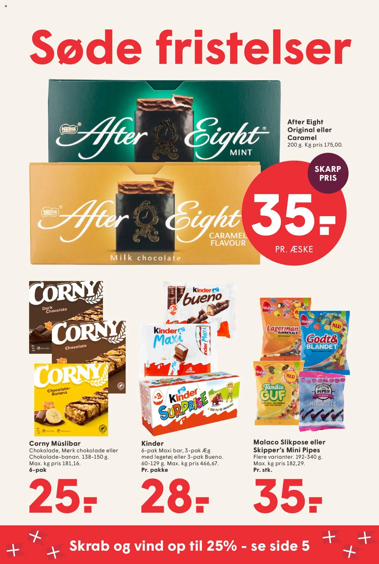 Spar tilbudsavis – gyldig fra 18/09/2026 | Side: 25 | Produkter: Æg, Chokolade