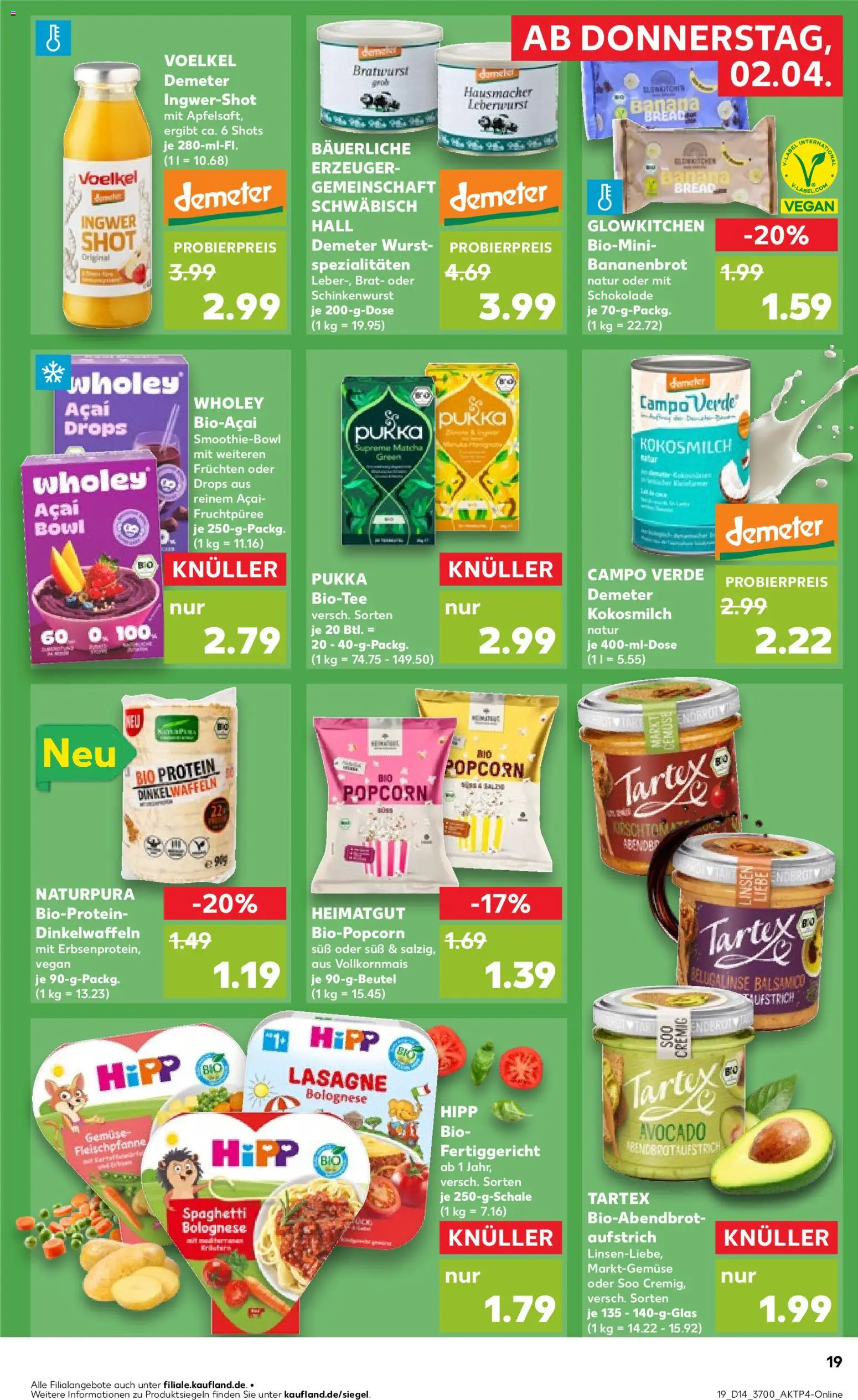 Kaufland Prospekt Rostock	 – gültig ab 02.04.2026 | Seite: 19 | Produkte: Balsamico, Avocado, Gemüse, Wurst