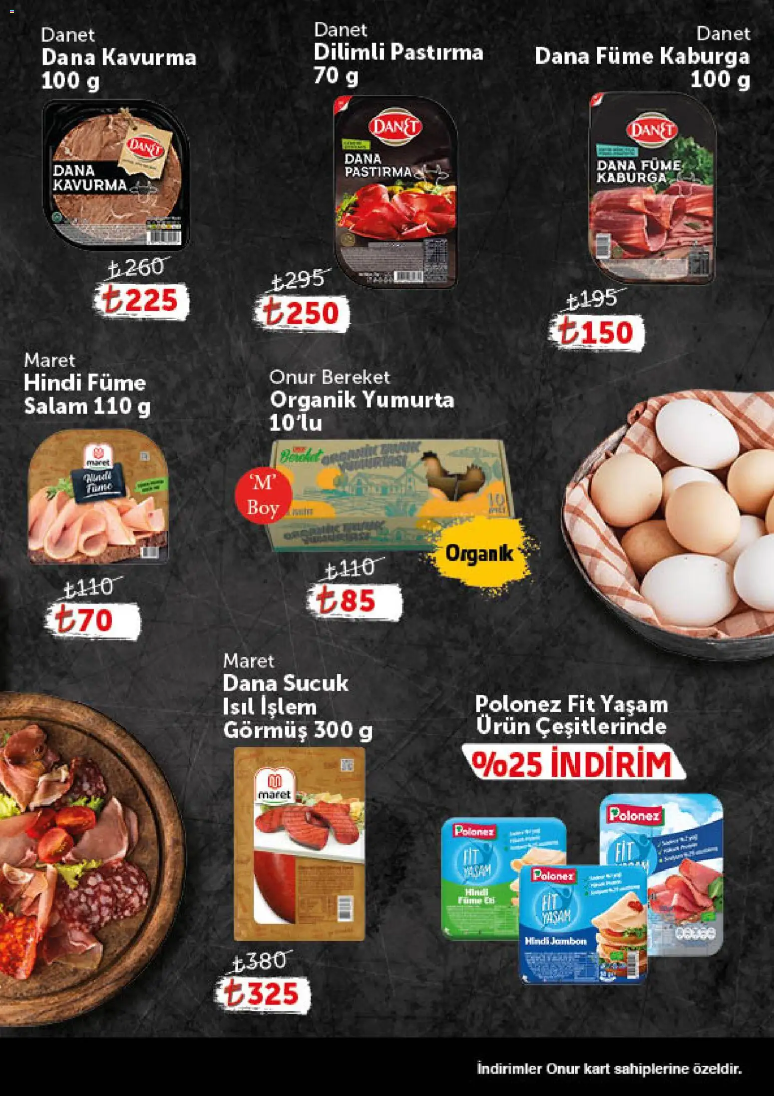Onur Market - Katalog Gurme - 30 Haziran 2026 tarihinden itibaren geçerlidir | Sayfa: 3 | Ürünler: Yumurta, Salam, Hindi füme, Sucuk