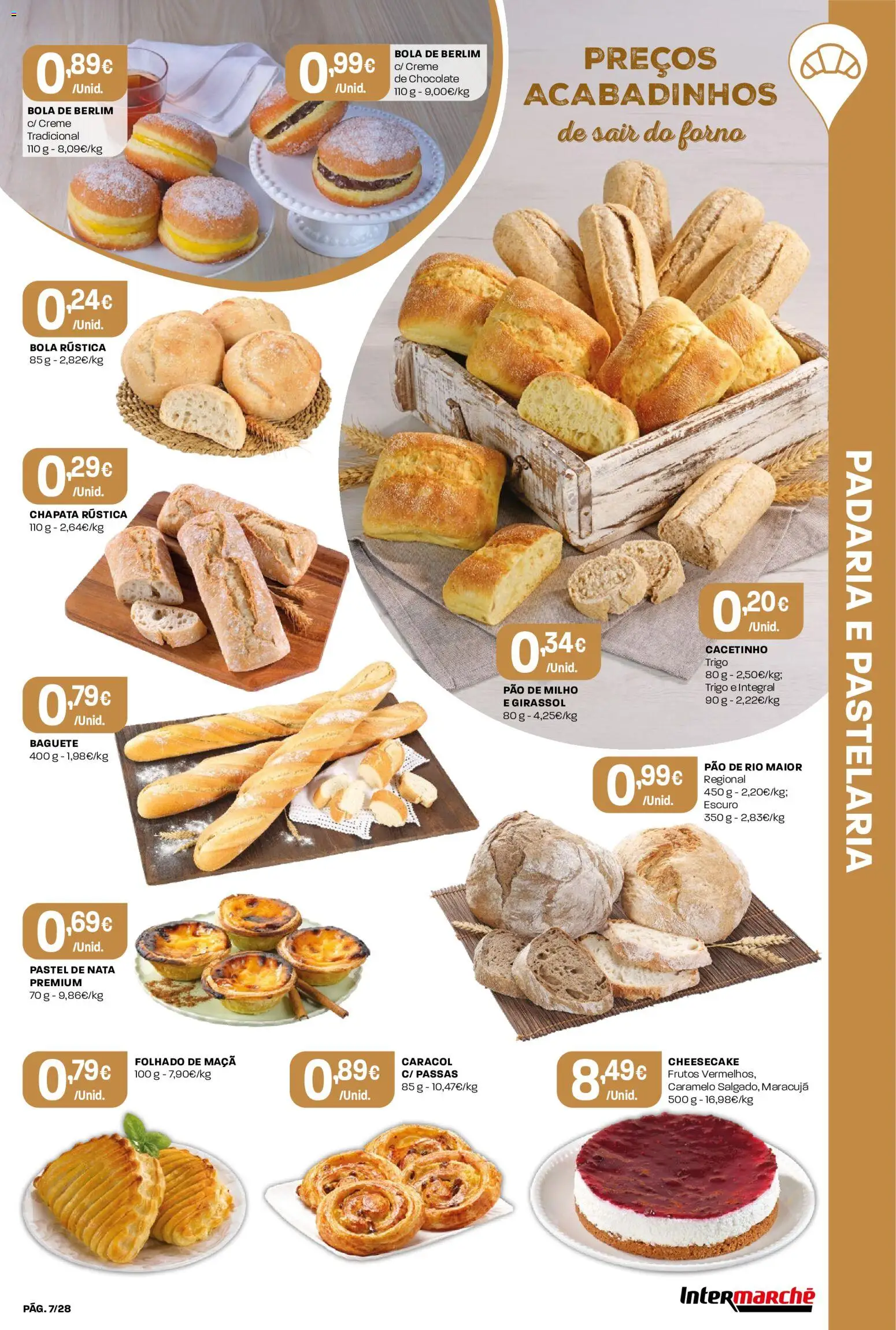 Intermarché Folheto Contact │ válido de 30/07/2026 | Página: 7 | Produtos: Pão, Maça, Nata, Creme