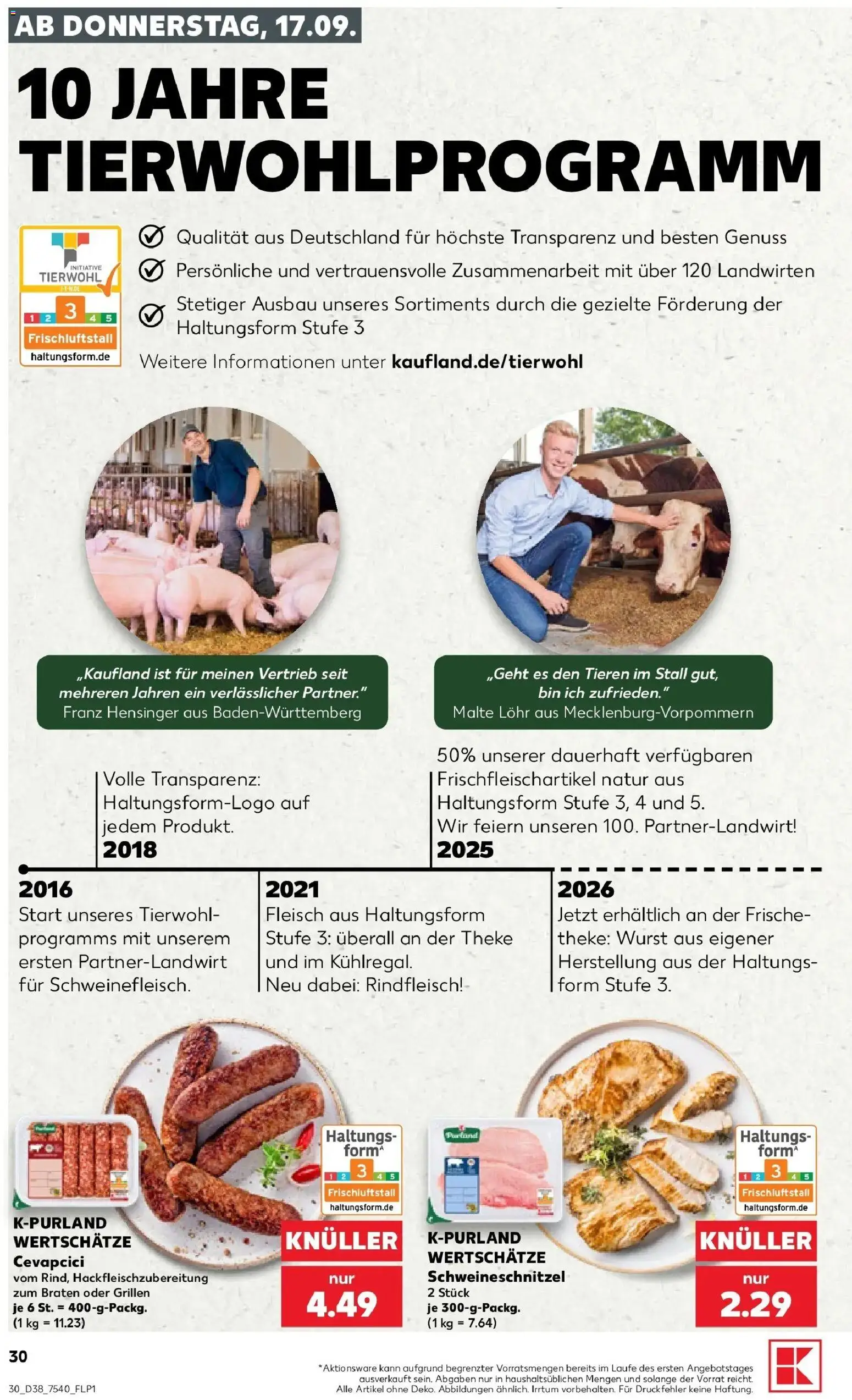 Prospekt Kaufland ab 14.09.2026 » Angebote Online zum Blättern | Seite: 42 | Produkte: Cevapcici, Wurst, Rindfleisch, Fleisch