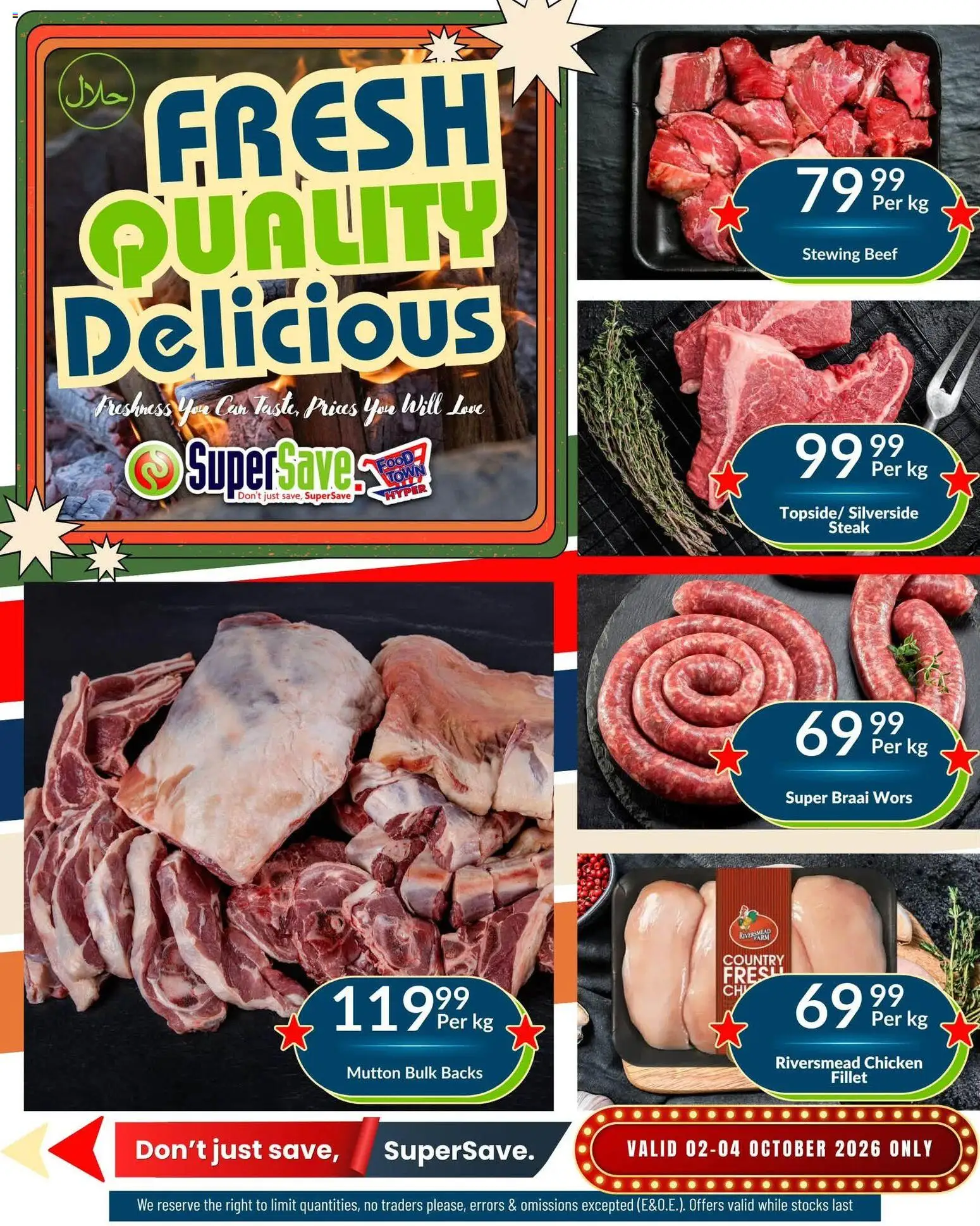 New Super Save catalogue – valid from 02/10/2026 | Page: 5 | Products: Steak, Chicken, Beef, Fillet