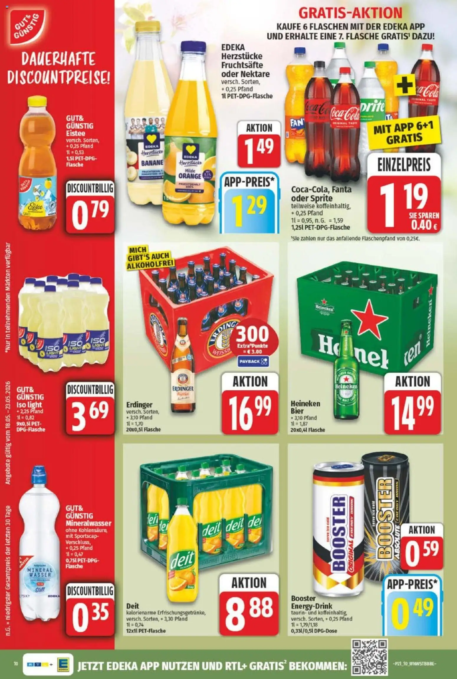 NP Discount Prospekt – gültig ab 18.05.2026 | Seite: 12 | Produkte: Coca cola, Sprite, Erdinger, Energy