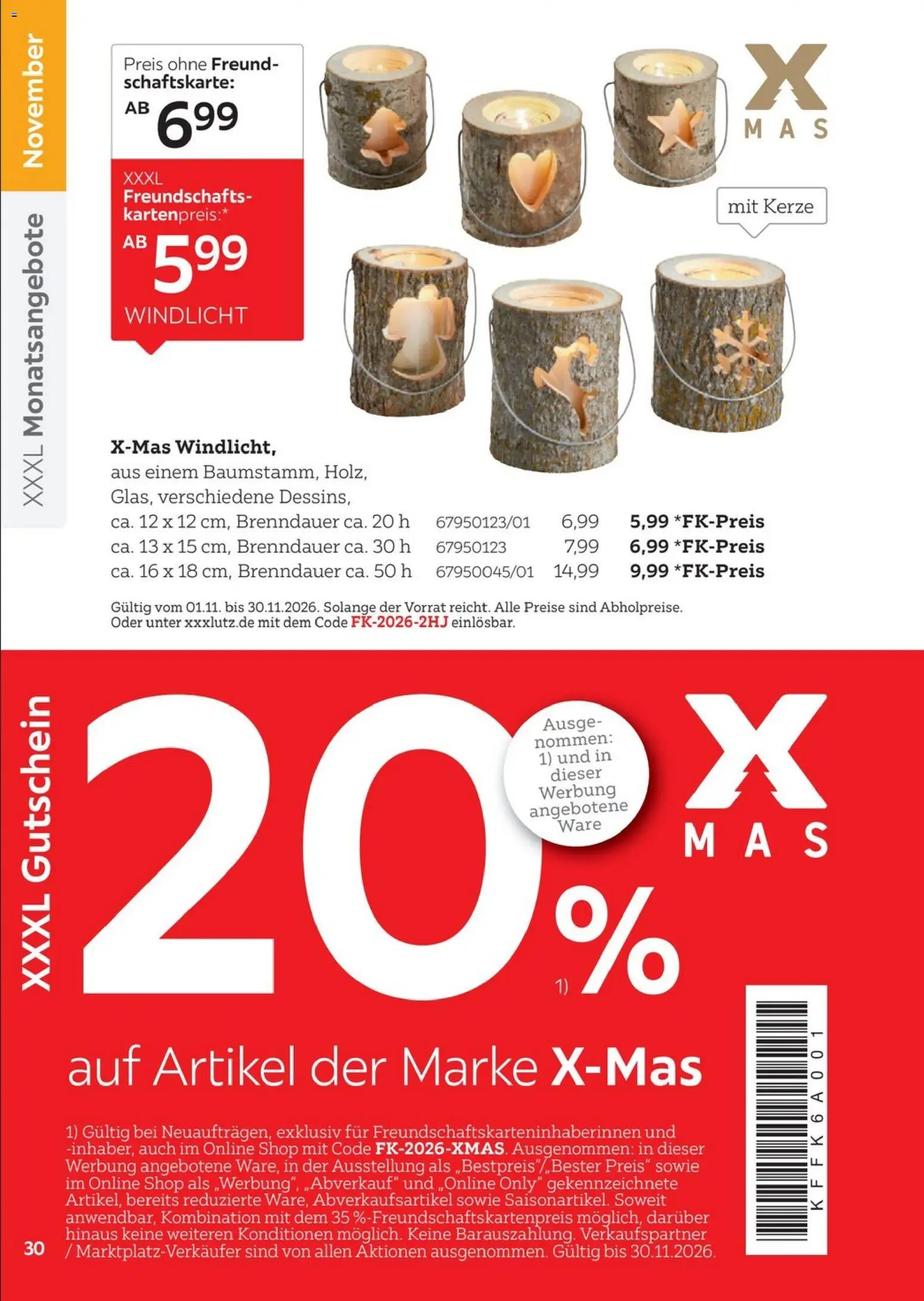 XXXLutz Freundschaftskartenjournal – gültig ab 01.08.2026 | Seite: 30