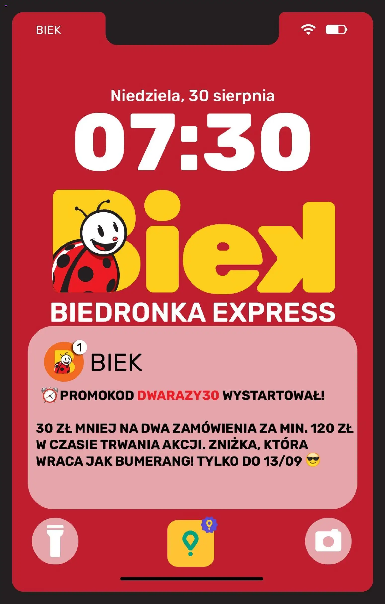 Biedronka gazetka - Biek od 30.08.2026 | Strona: 1