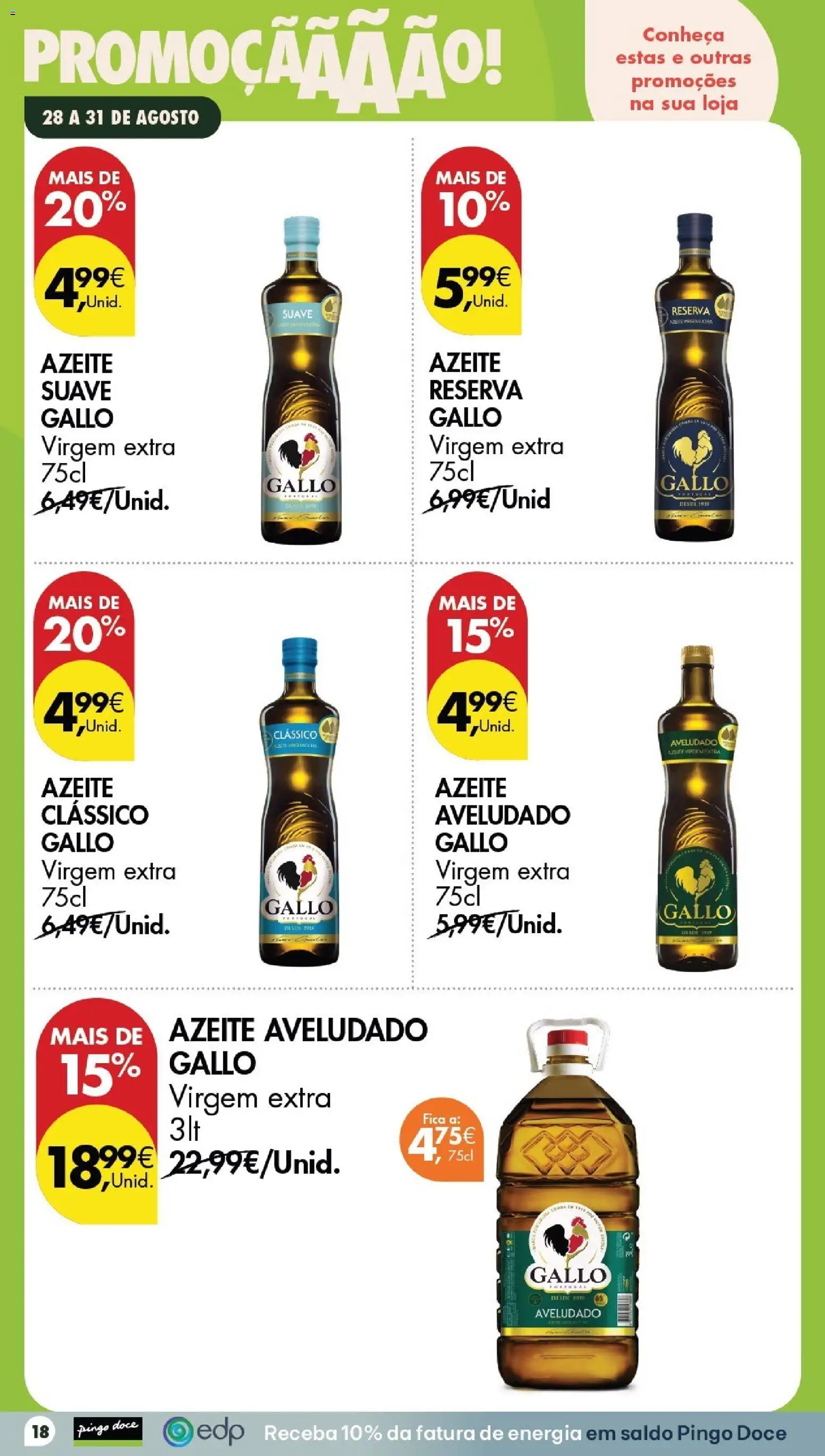 Pingo Doce Poupe este Fim de Semana │ válido de 28/08/2026 | Página: 18 | Produtos: Azeite