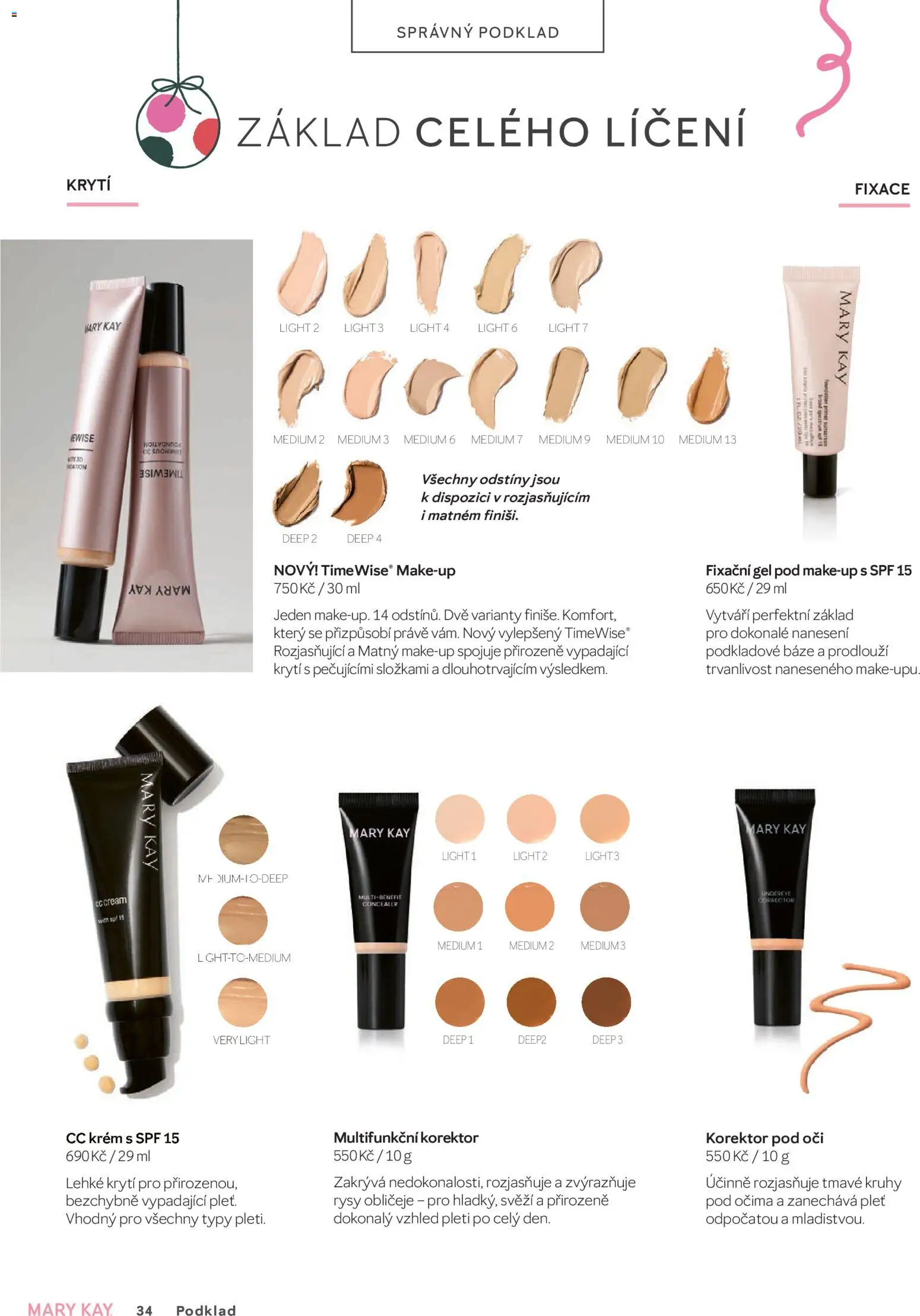Mary Kay kniha o kráse od 30.09.2026 | Strana: 34 | Produkty: Makeup, Krém, Korektor, CC krém