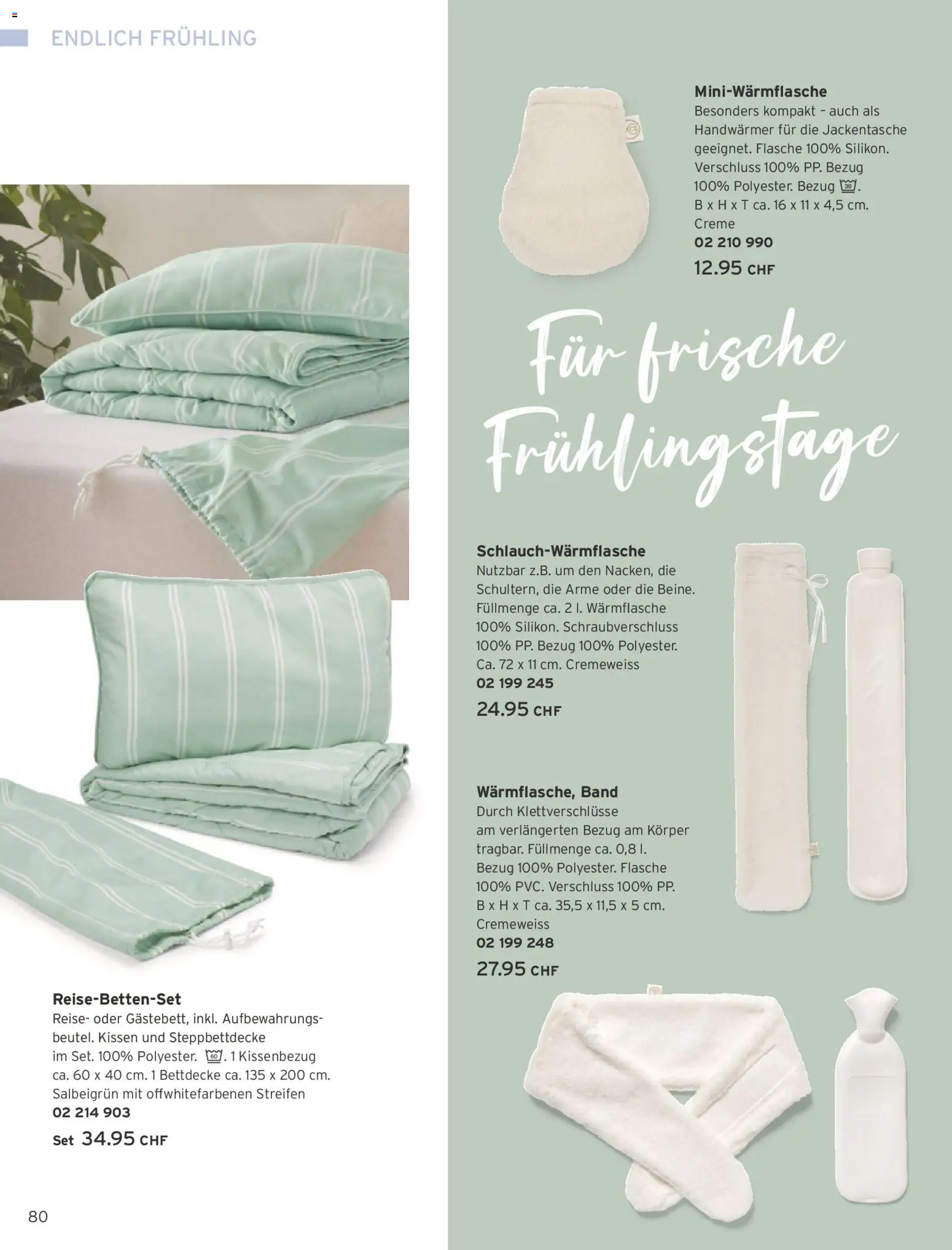 Tchibo Aktionen – gültig ab 24.02.2026 | Seite: 80 | Produkte: Kissen, Bettdecke, Creme