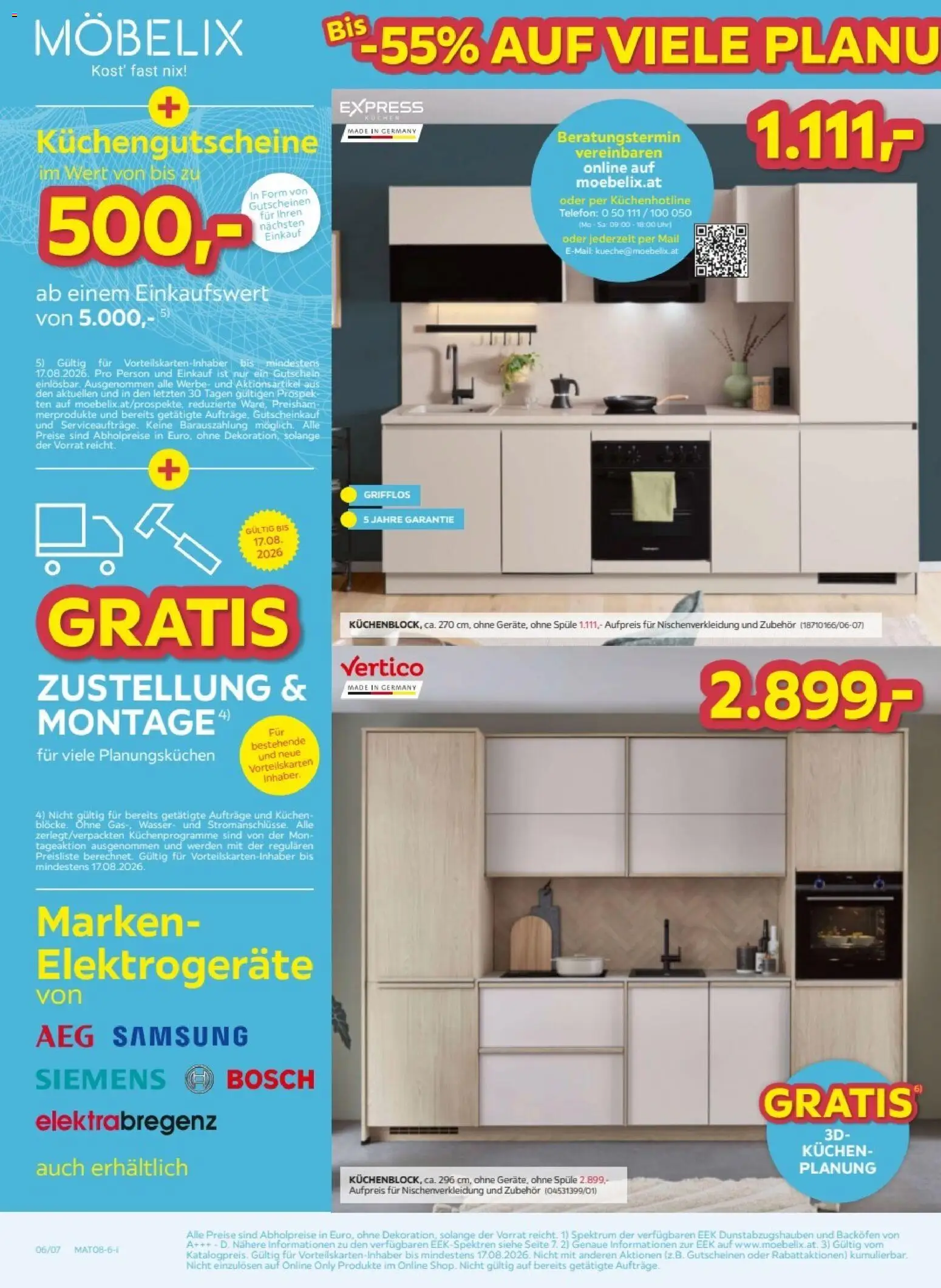 Möbelix Angebote gültig ab 04.08.2026 | Seite: 6 | Produkte: Wasser, Telefon, Uhr, Samsung