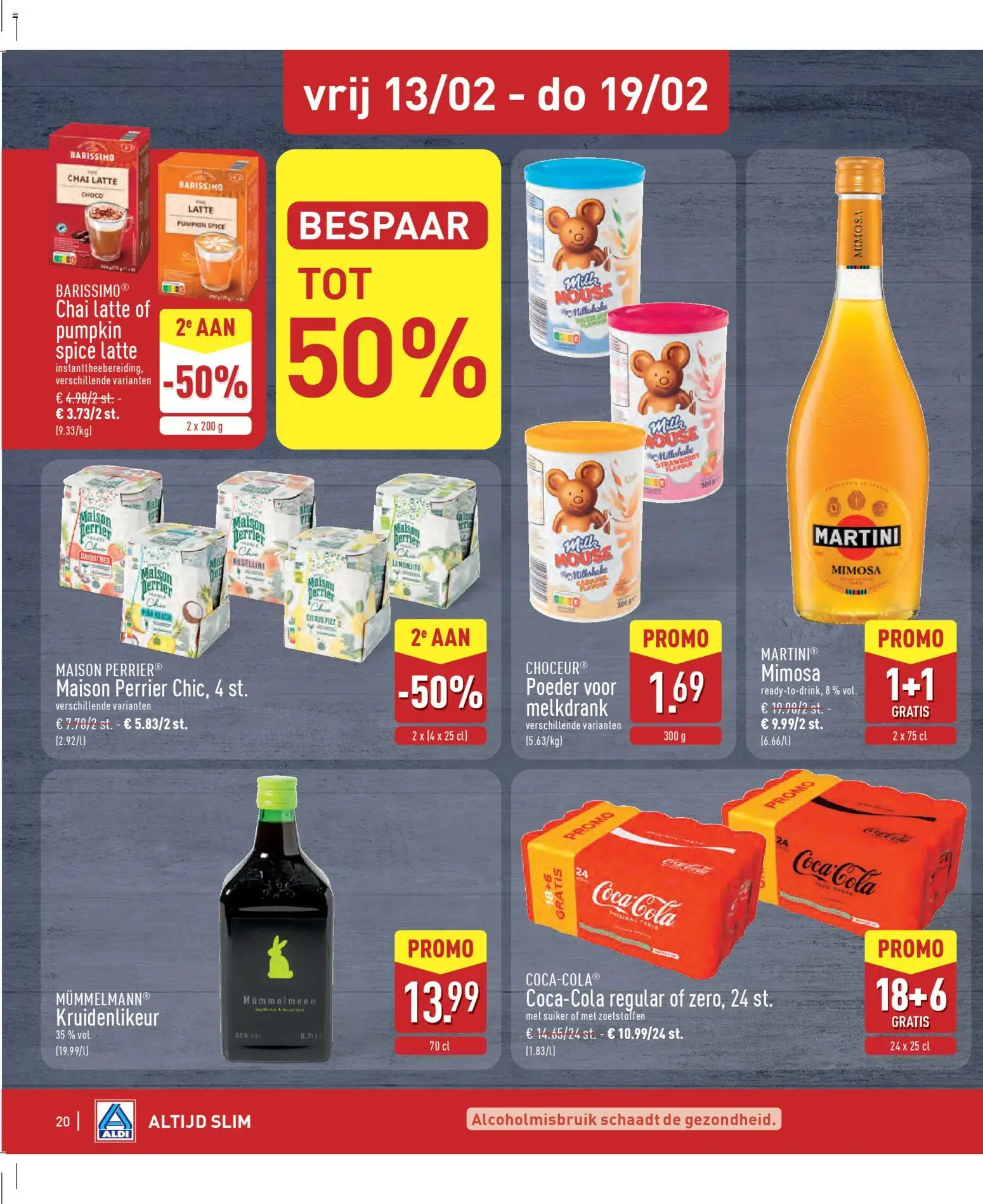 {H1} | Pagina: 20 | Producten: Suiker, Chai Latte, Zoetstoffen, Martini